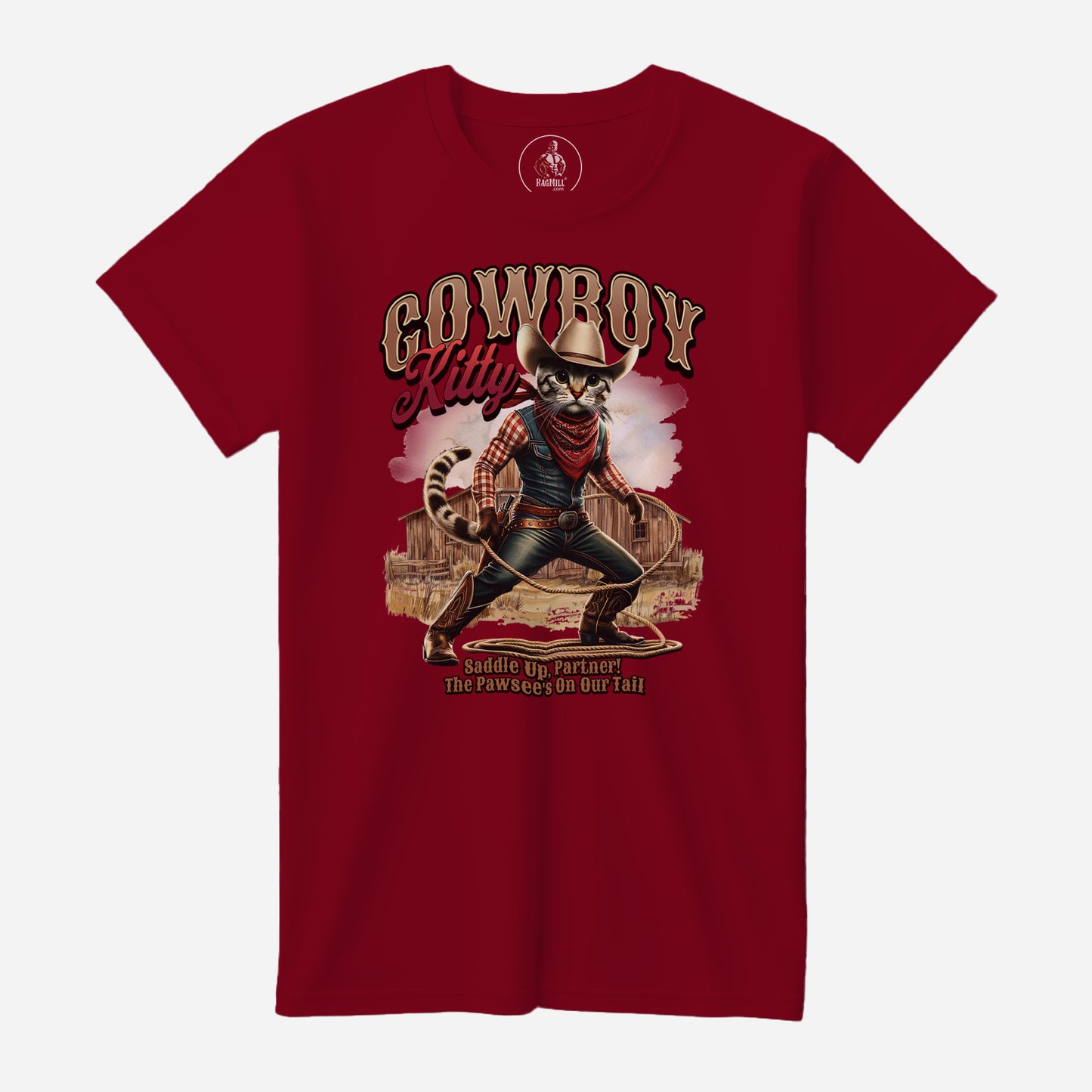 Biker Corpse Vintage Red Bella+Canvas T-Shirt