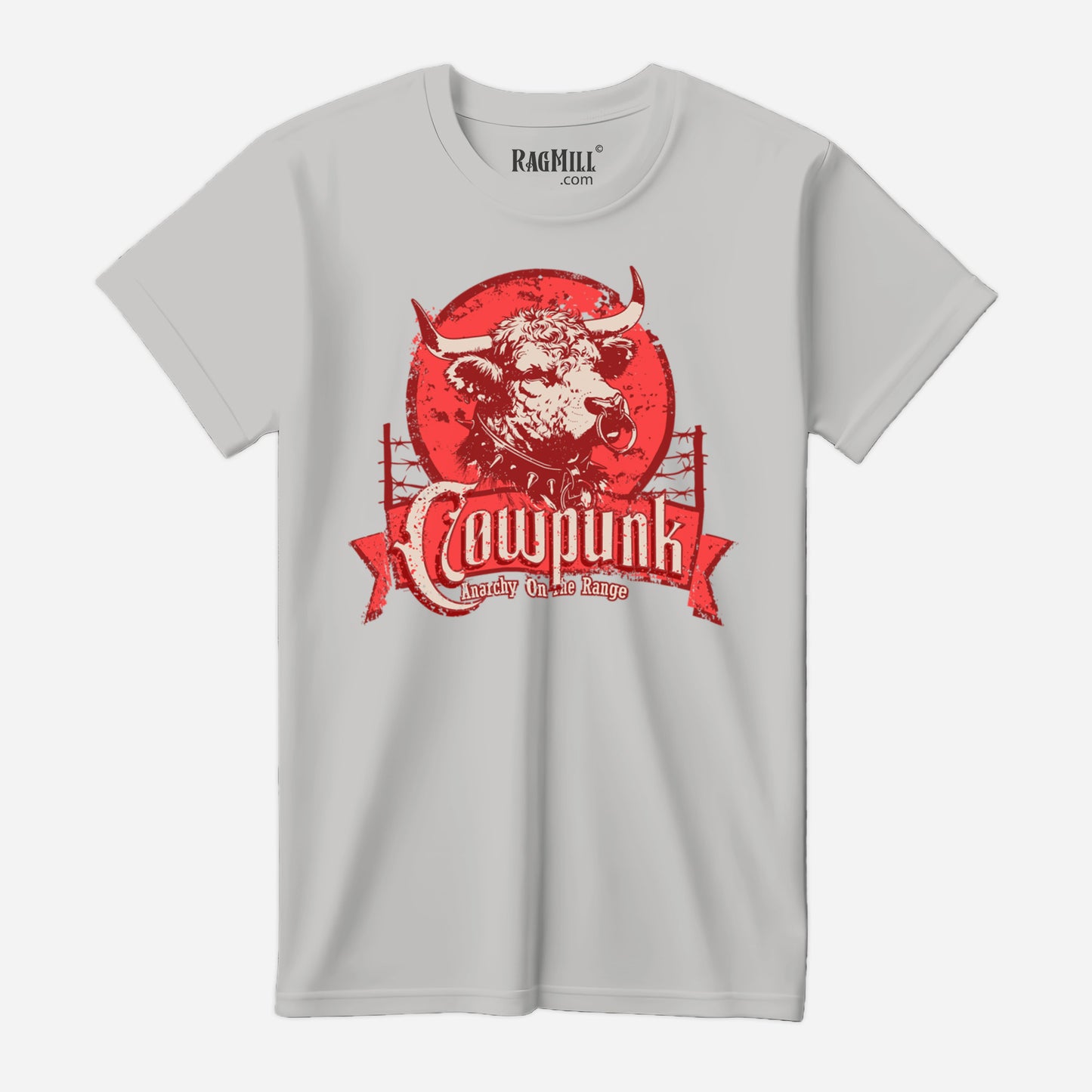 Cowpunk Athletic Grey Bella+Canvas T-Shirt