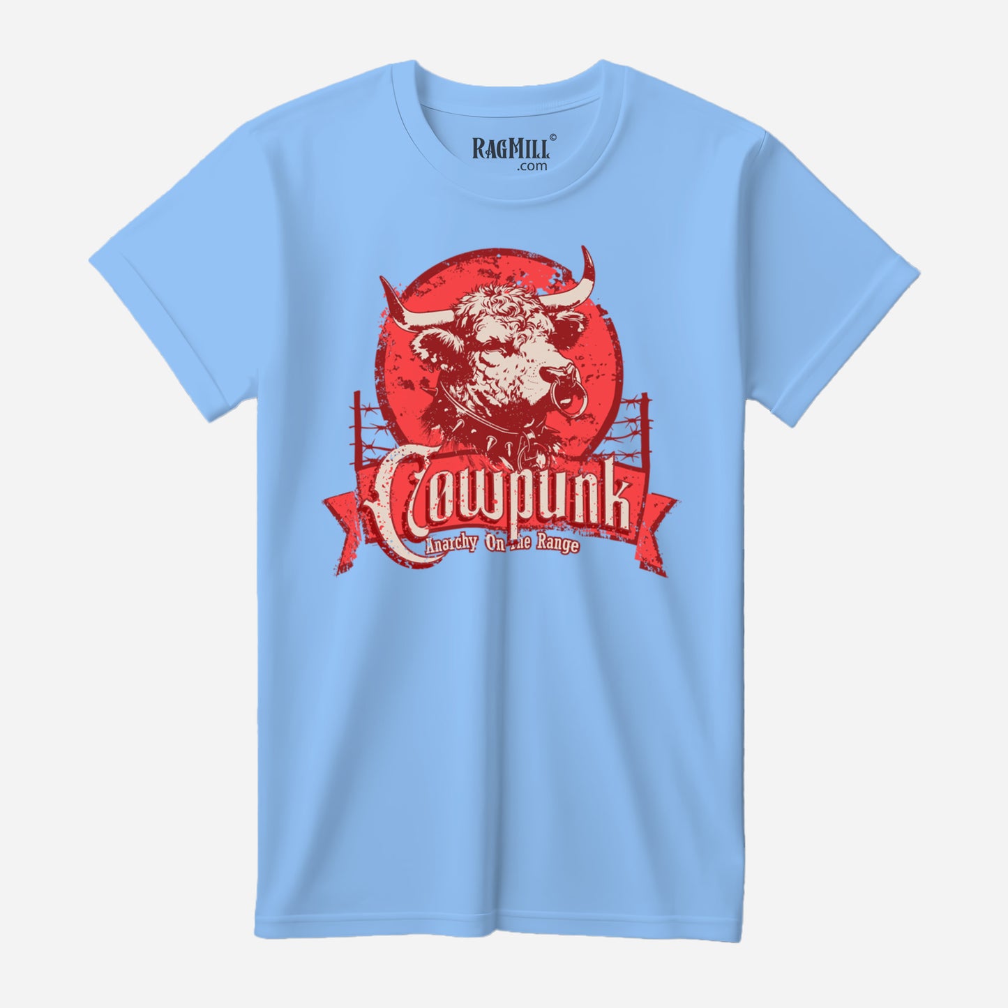 Cowpunk Carolina Blue Bella+Canvas T-Shirt