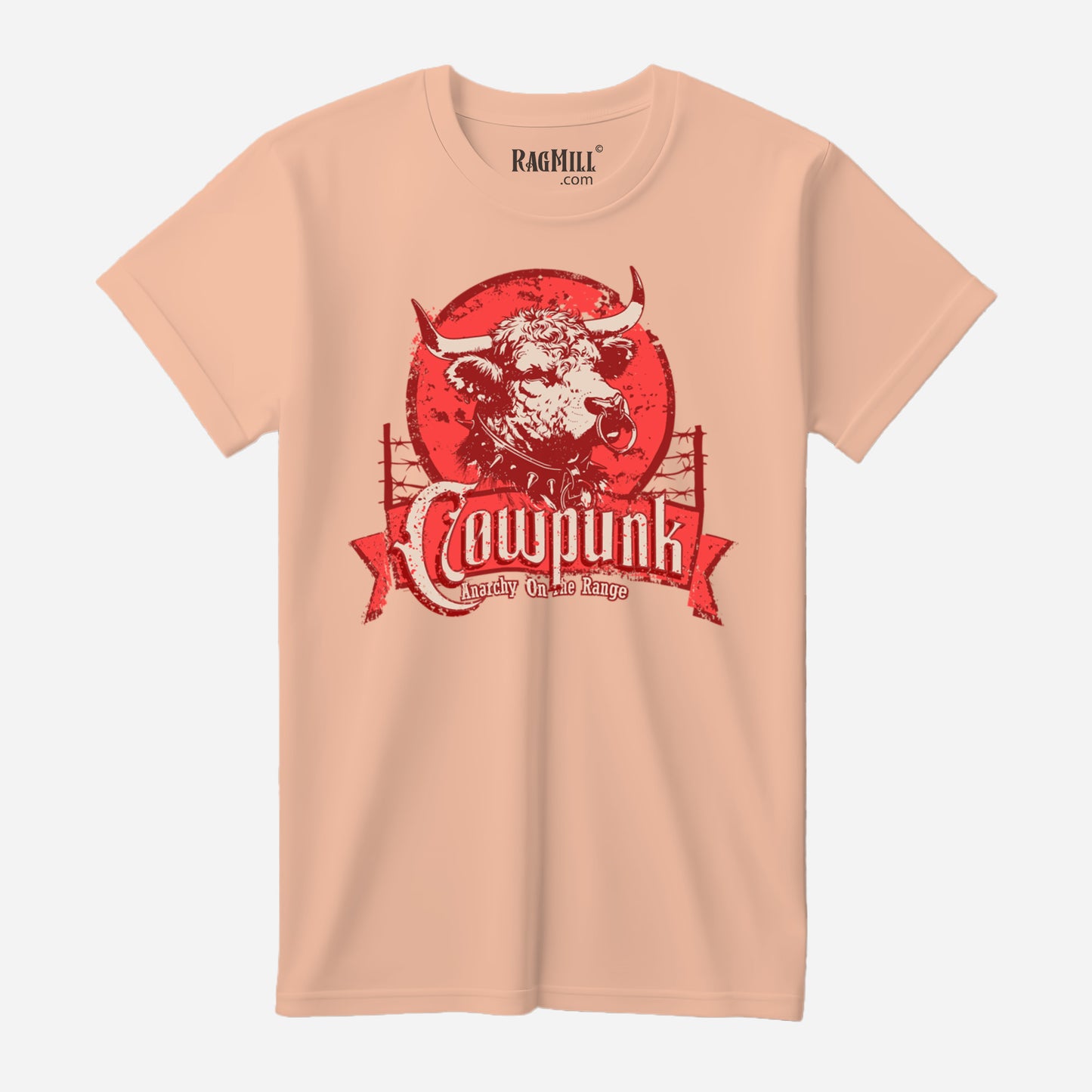 Cowpunk Peach Bella+Canvas T-Shirt