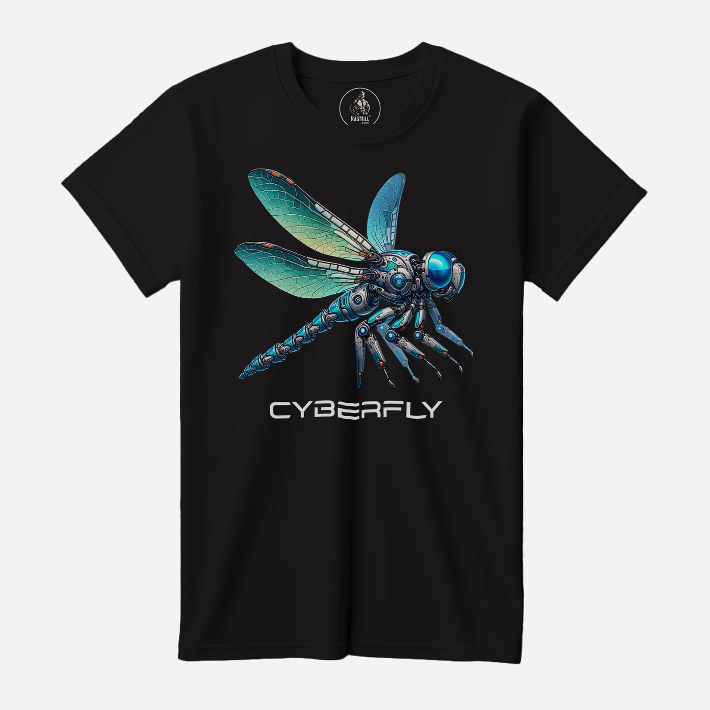 Cyber Fly Dark Grey Bella+Canvas T-Shirt