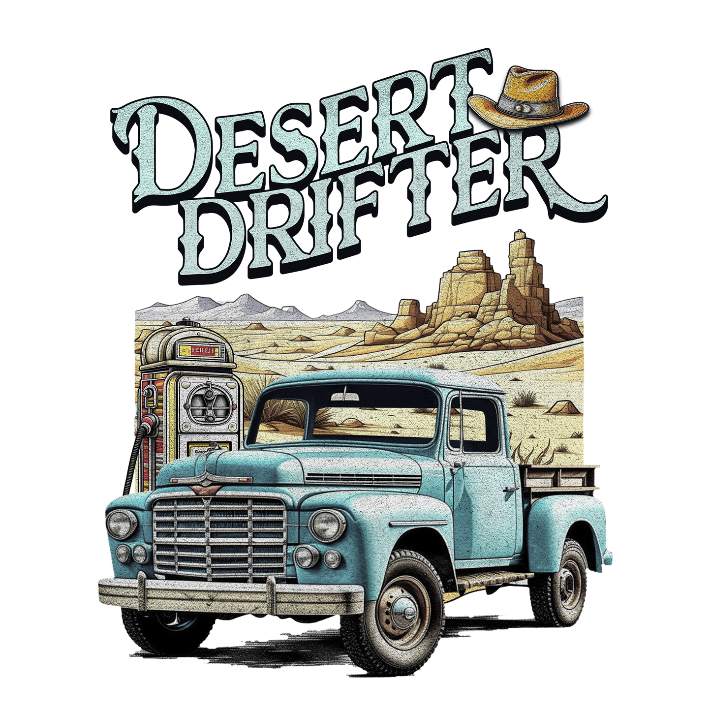 Desert Drifter DTF Design