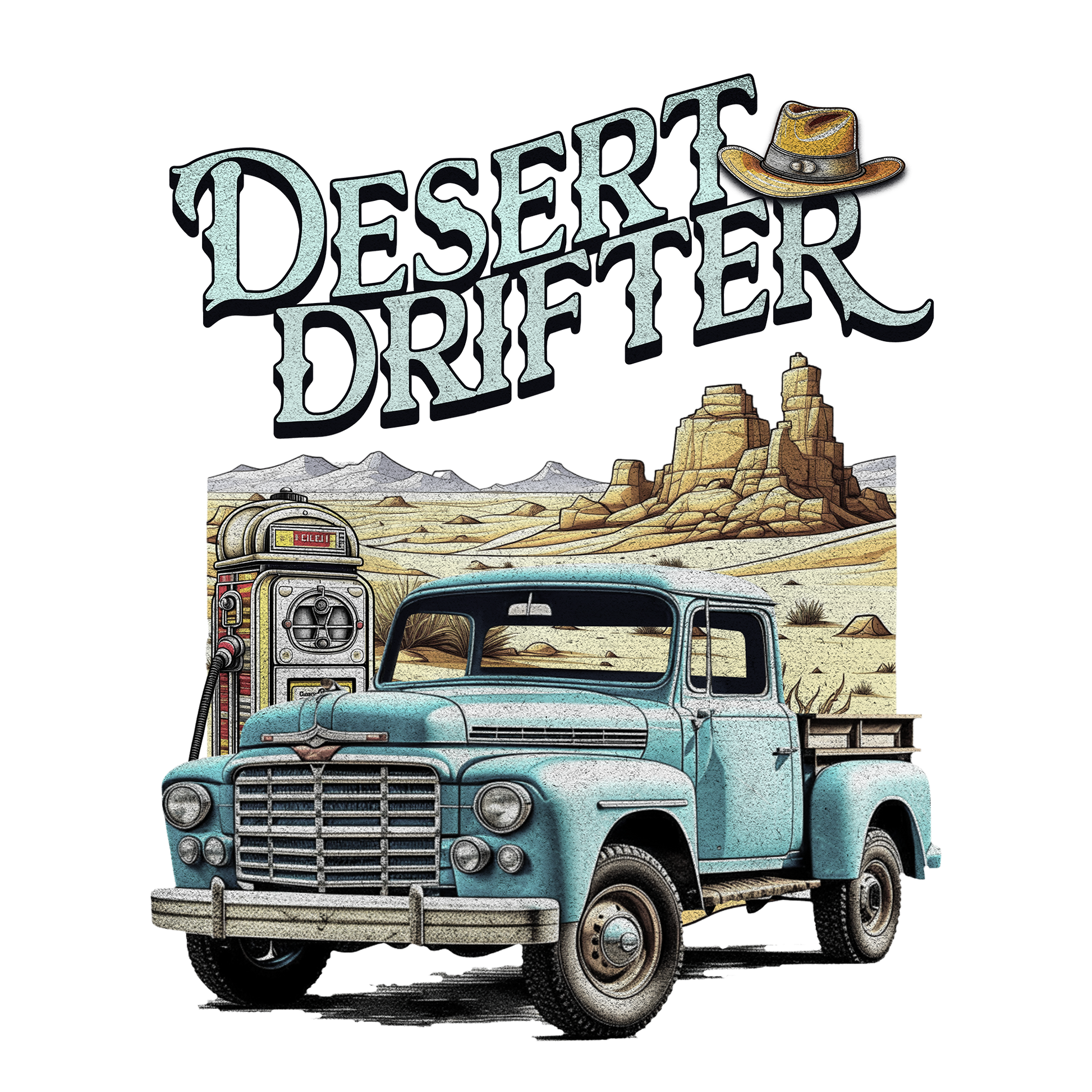 Desert Drifter DTF Design