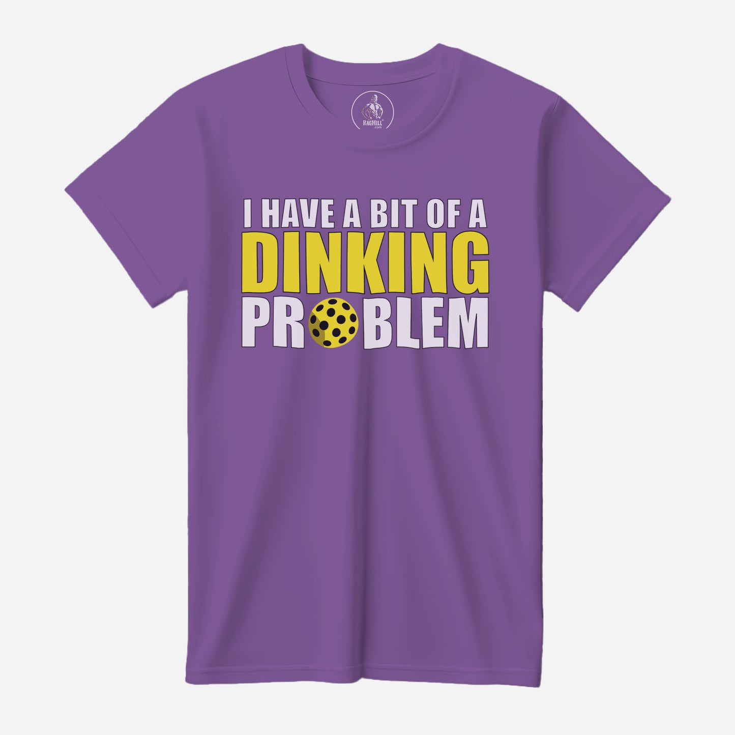 Dinking Problem Purple Next Level T-Shirt