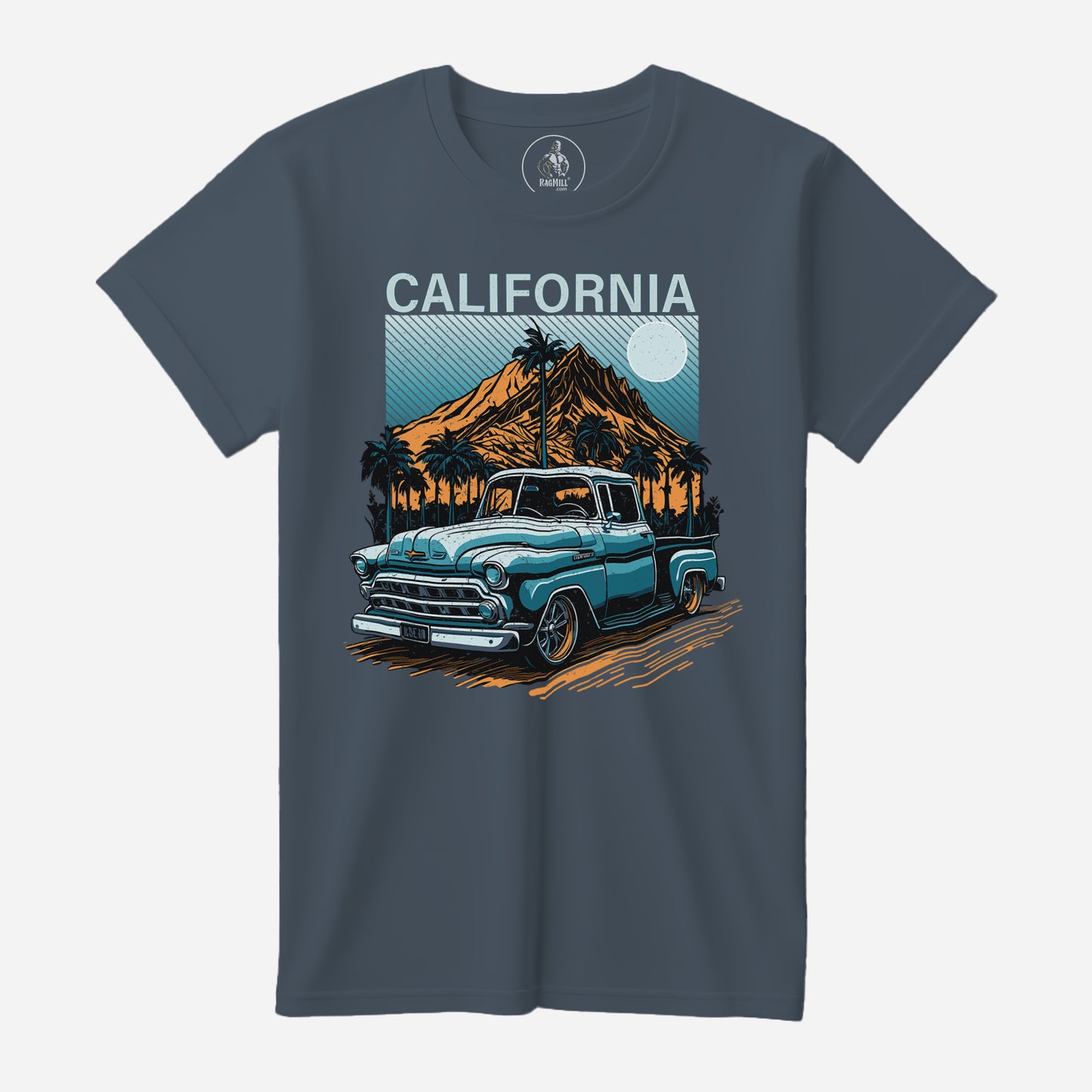 Drive California Steel Blue Port & Company T-Shirt