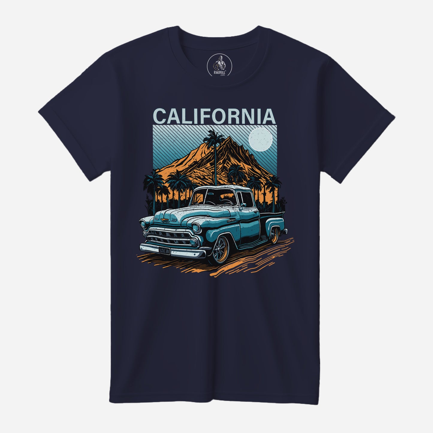 Drive California True Navy Port & Company T-Shirt