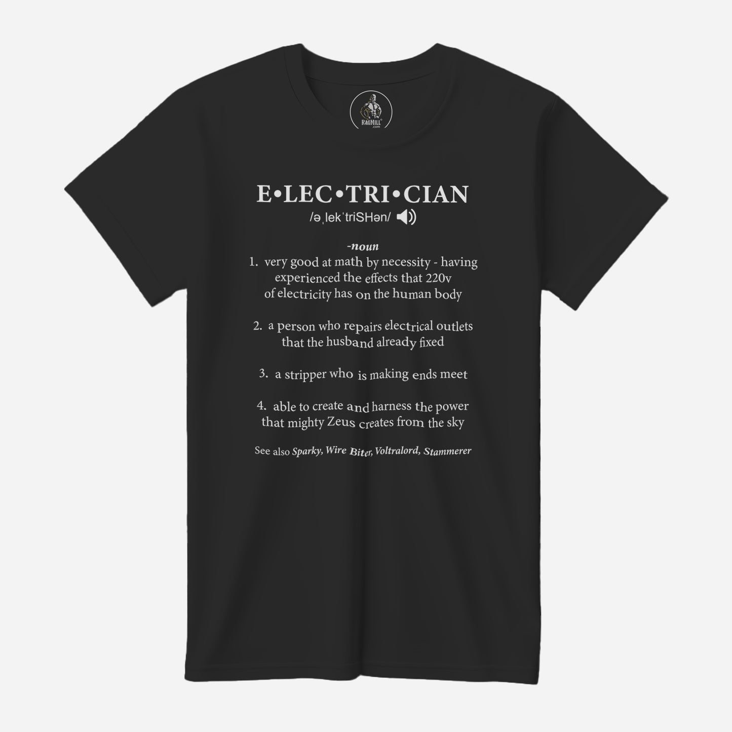 Electrician Charcoal Next Level T-Shirt