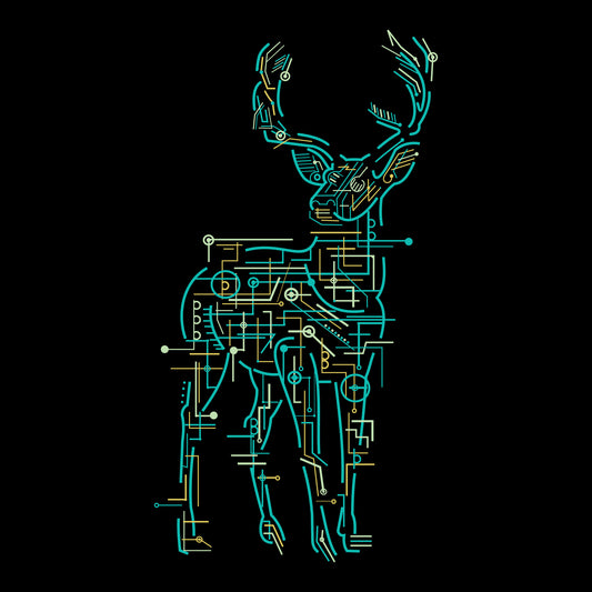 Electronic Deer DTF Transfer