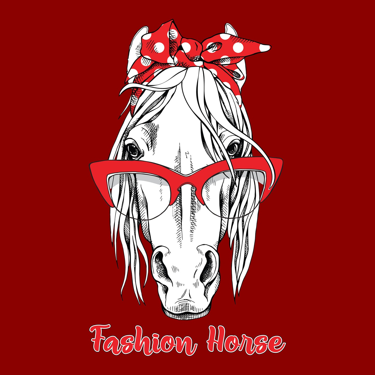 Fashion Horse DTF Transfer