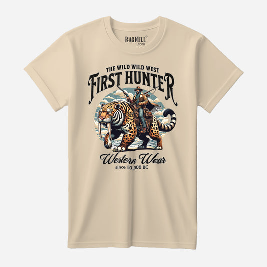 First Hunter Creme Port & Company T-Shirt