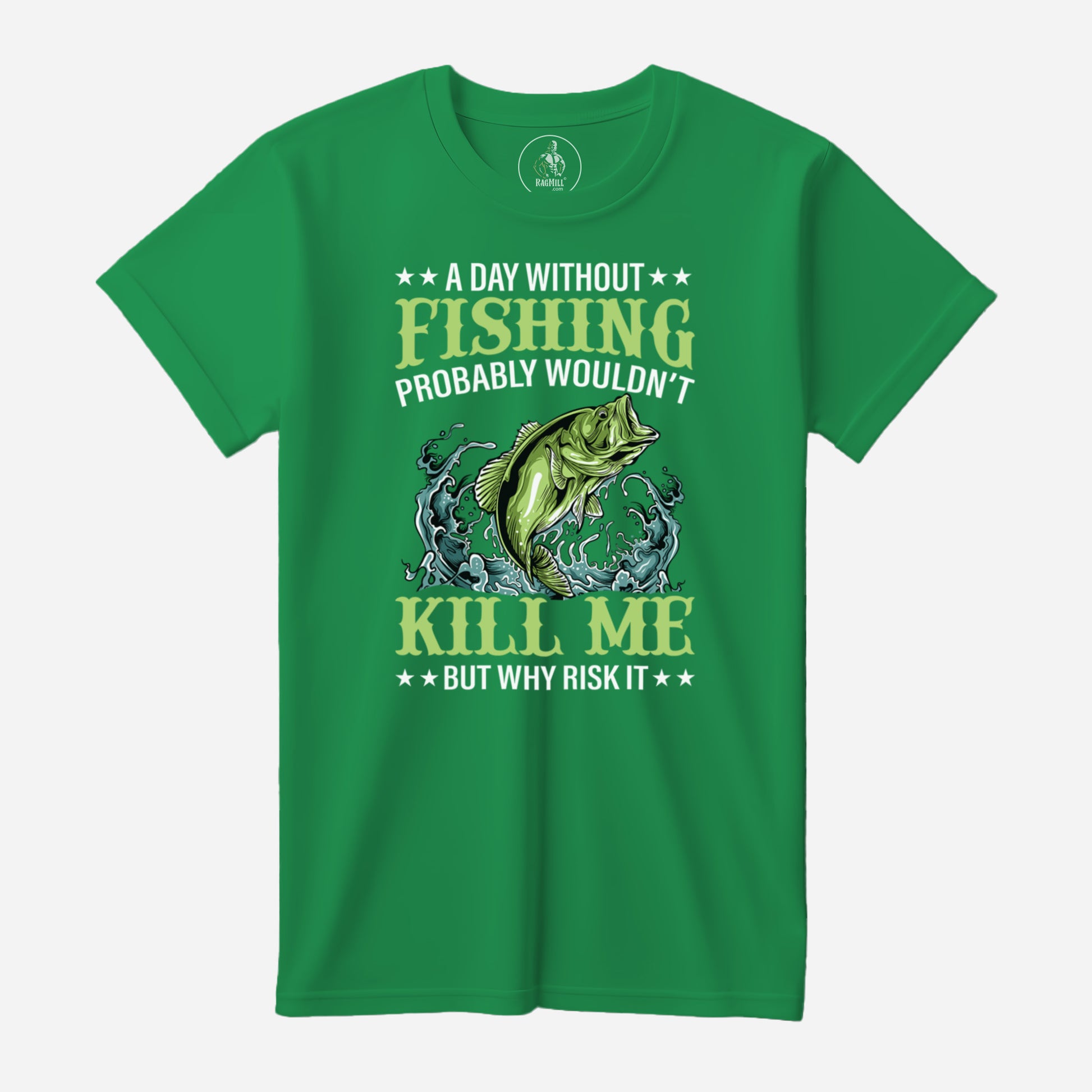 Fishing Clover Green Port & Company T-Shirt