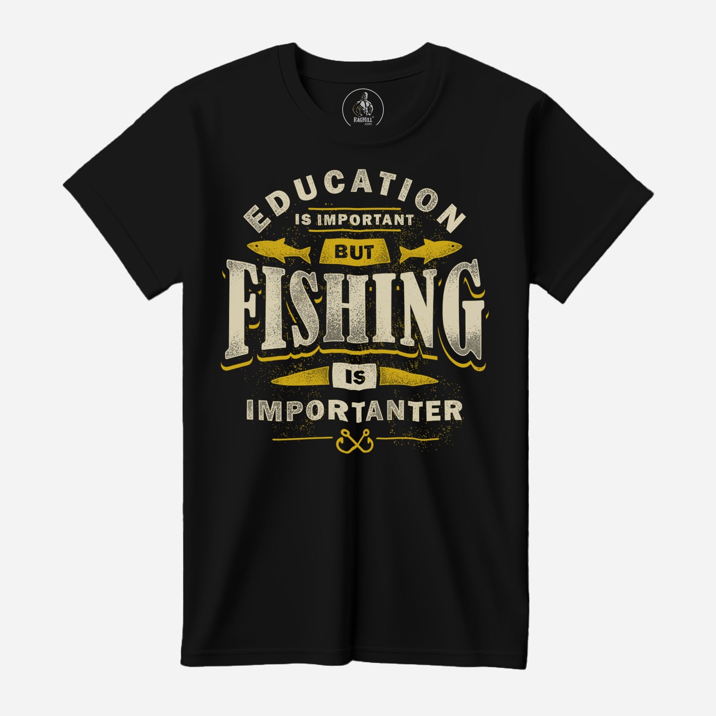 Fishing Education Black Port & Company T-Shirt