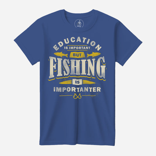 Fishing Education True Royal Next Level T-Shirt