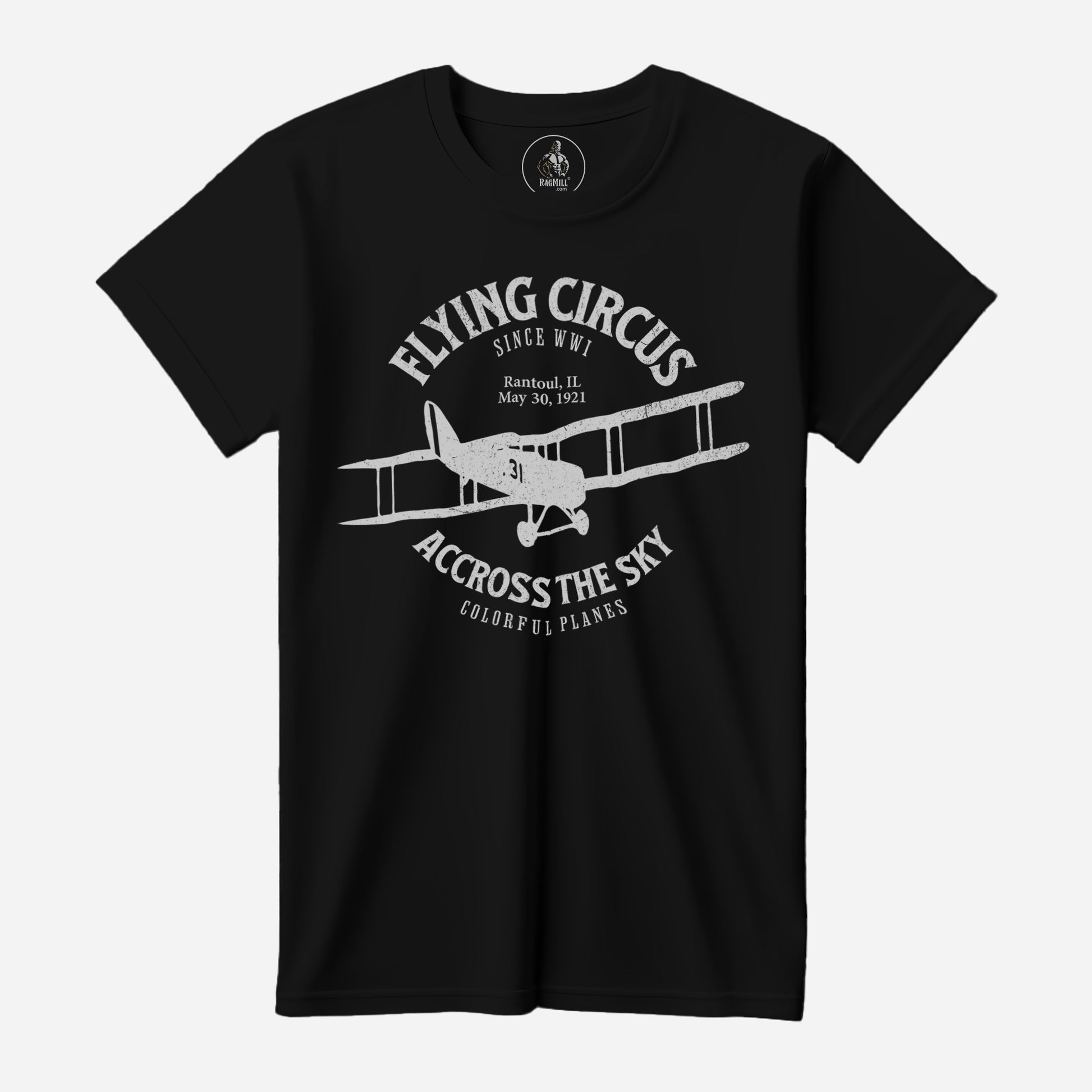 Flying Circus Black Port & Company T-Shirt