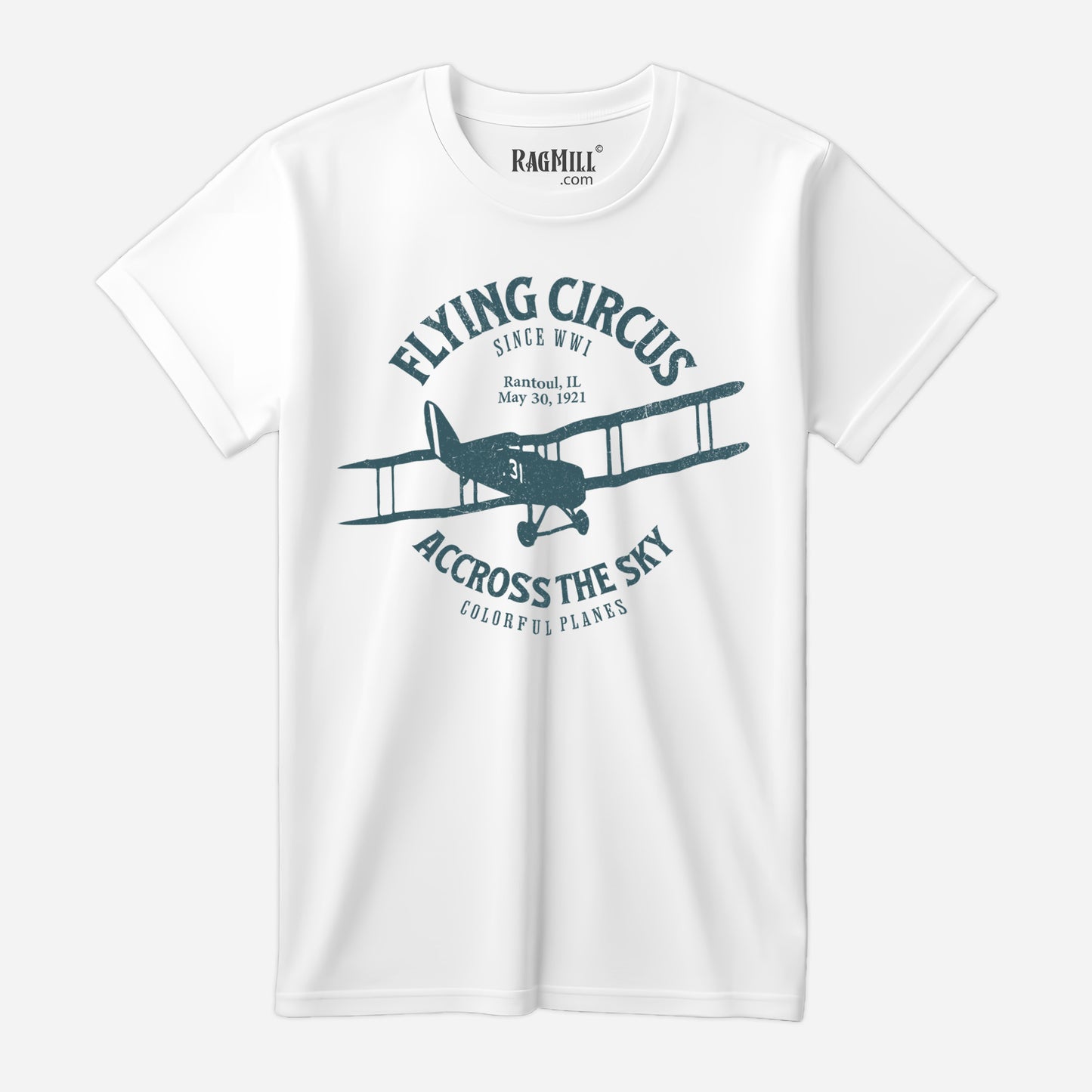 Flying Circus White Port & Company T-Shirt