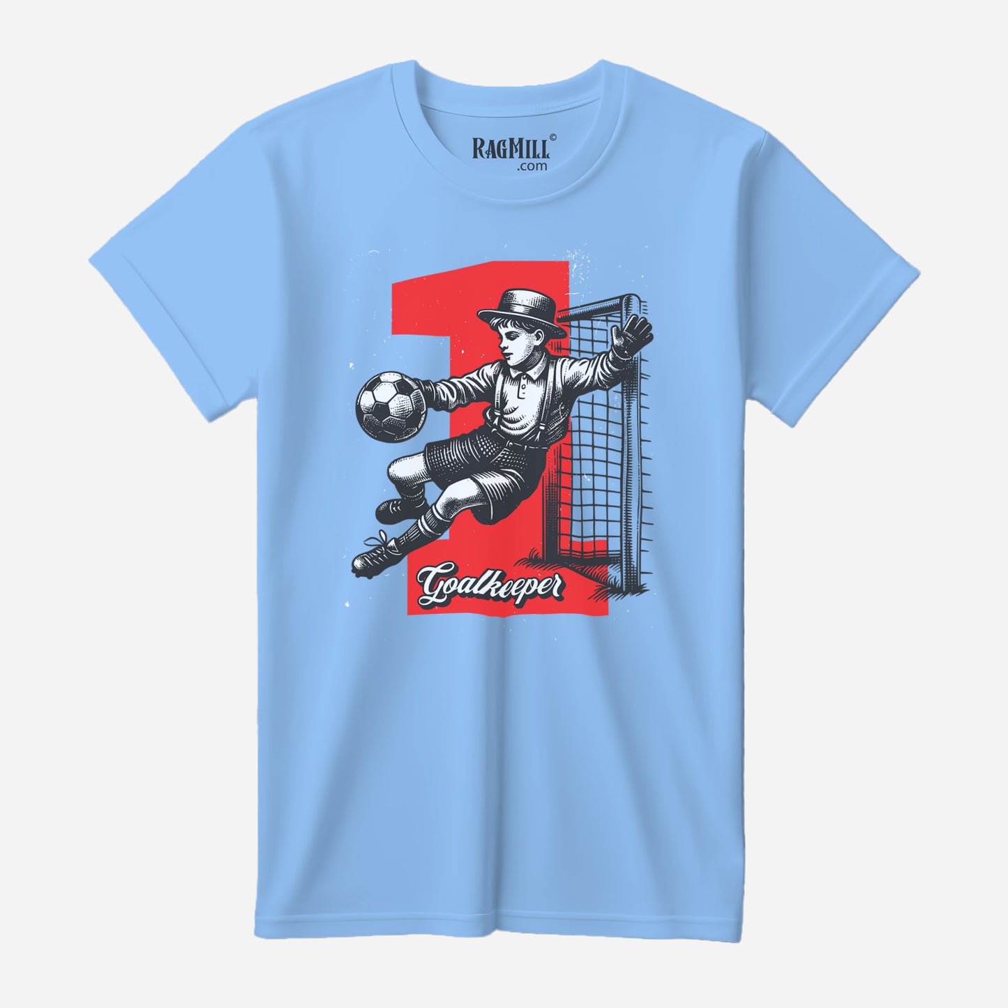 Goalkeeper Carolina Blue Bella+Canvas T-Shirt