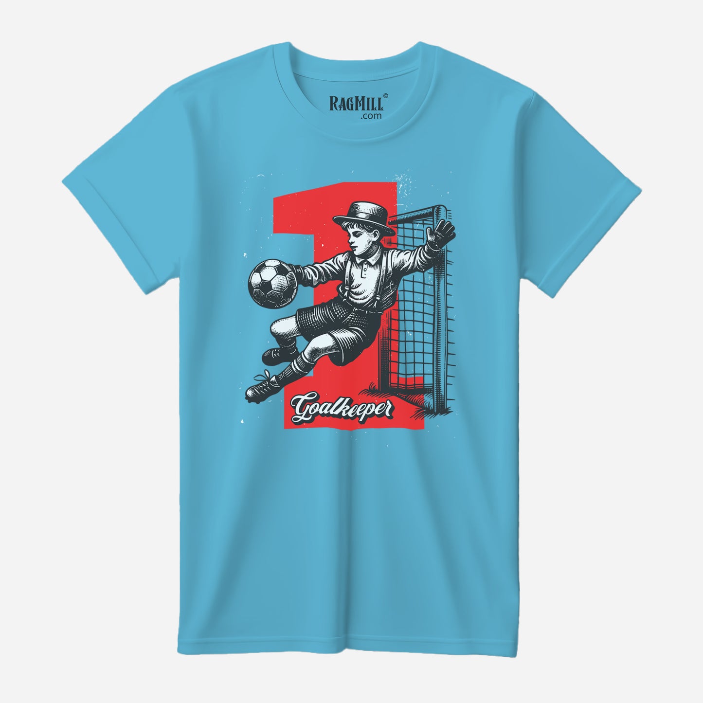 Goalkeeper Ocean Blue Bella+Canvas T-Shirt