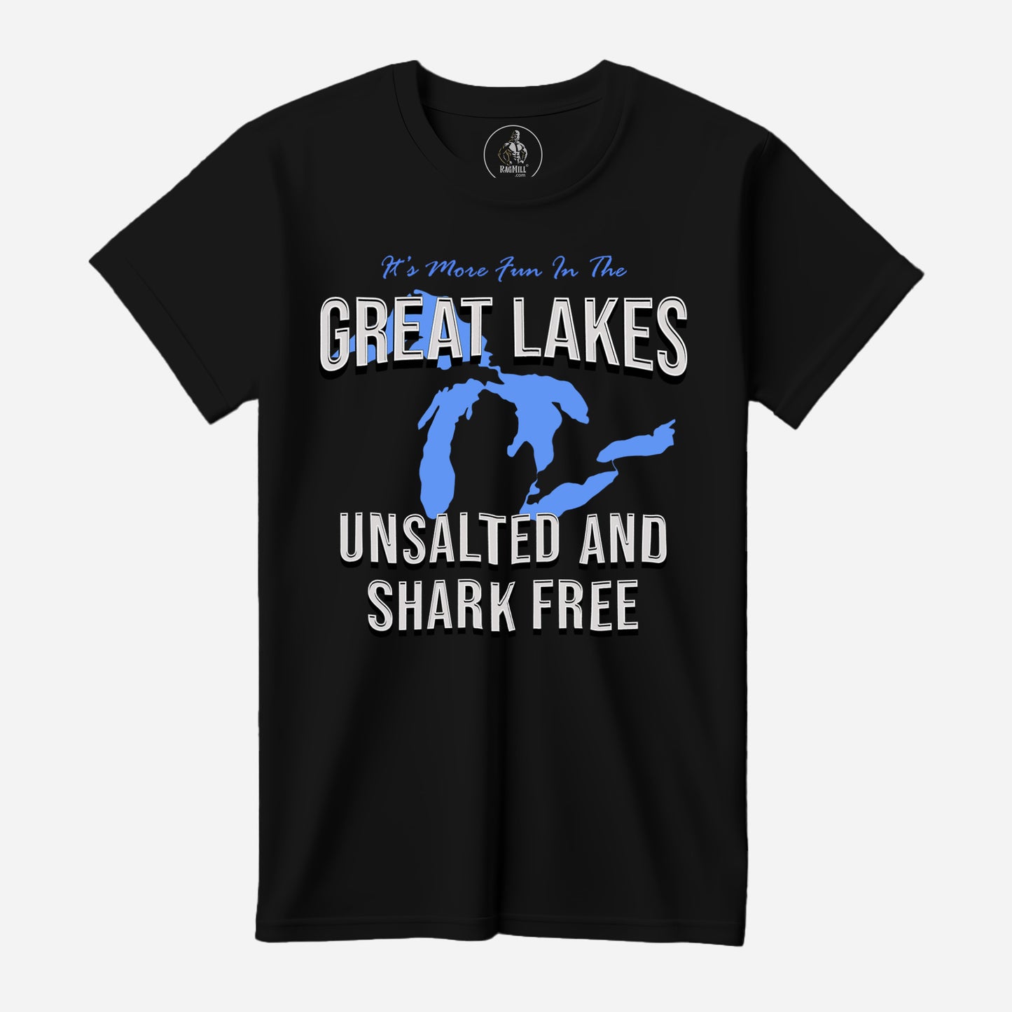 Great Lakes Black Bella+Canvas T-Shirt