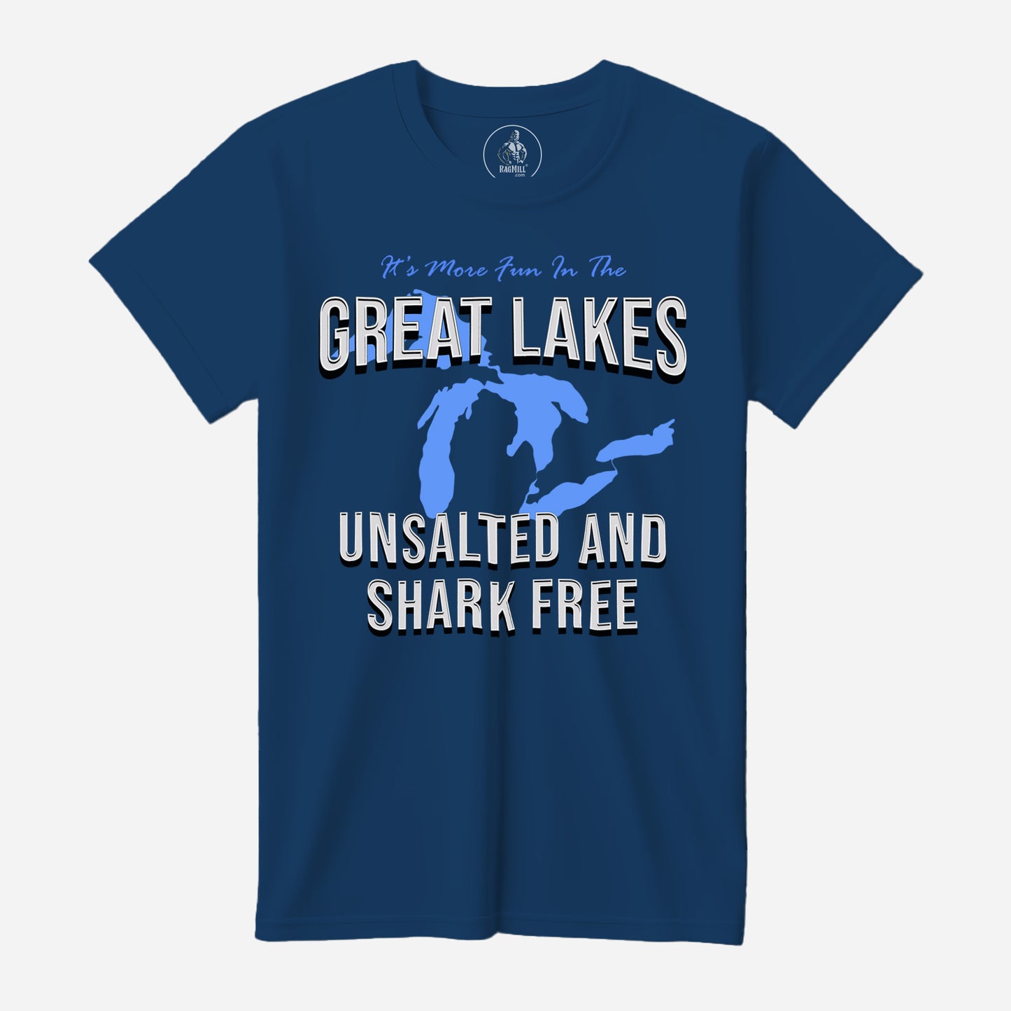 Great Lakes Cool Blue Bella+Canvas T-Shirt