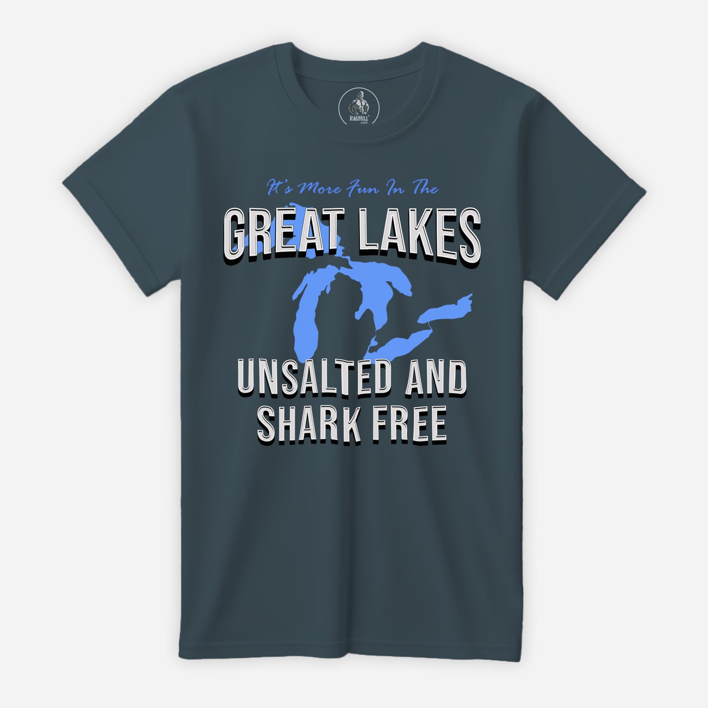 Great Lakes Slate Bella+Canvas T-Shirt