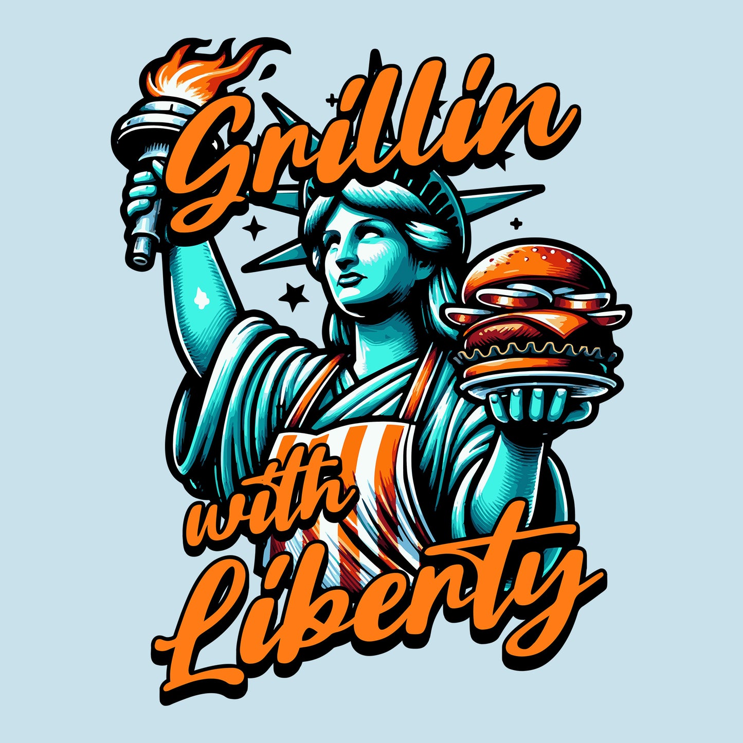 Grillin' With Liberty PC54 T-Shirt