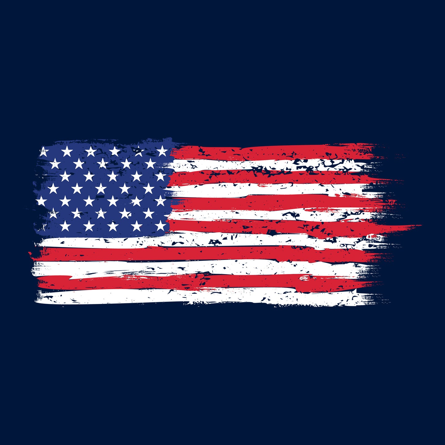 Grunge USA Flag DTF Transfer