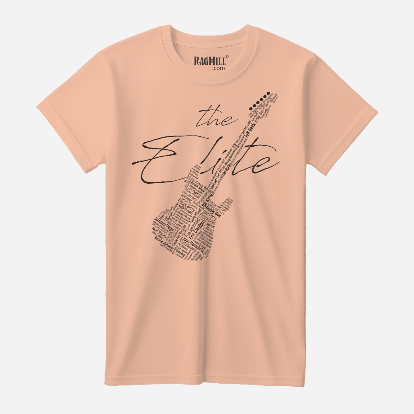 Guitar Elites Peach Bella Canvas T-Shirt