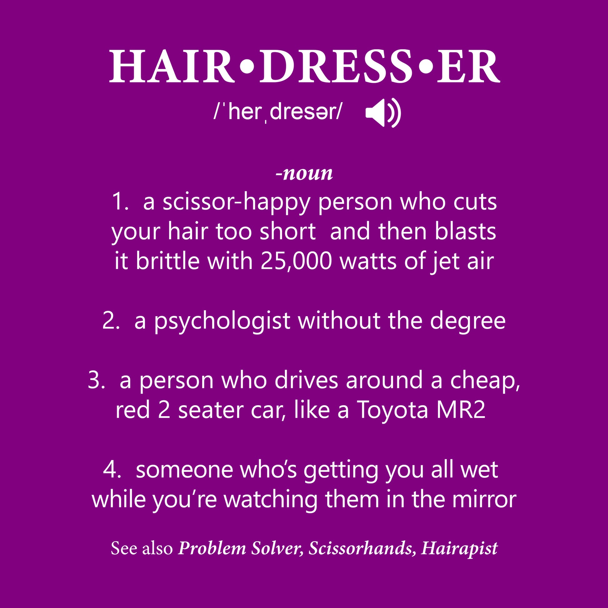 Hairdresser DTF Transfer