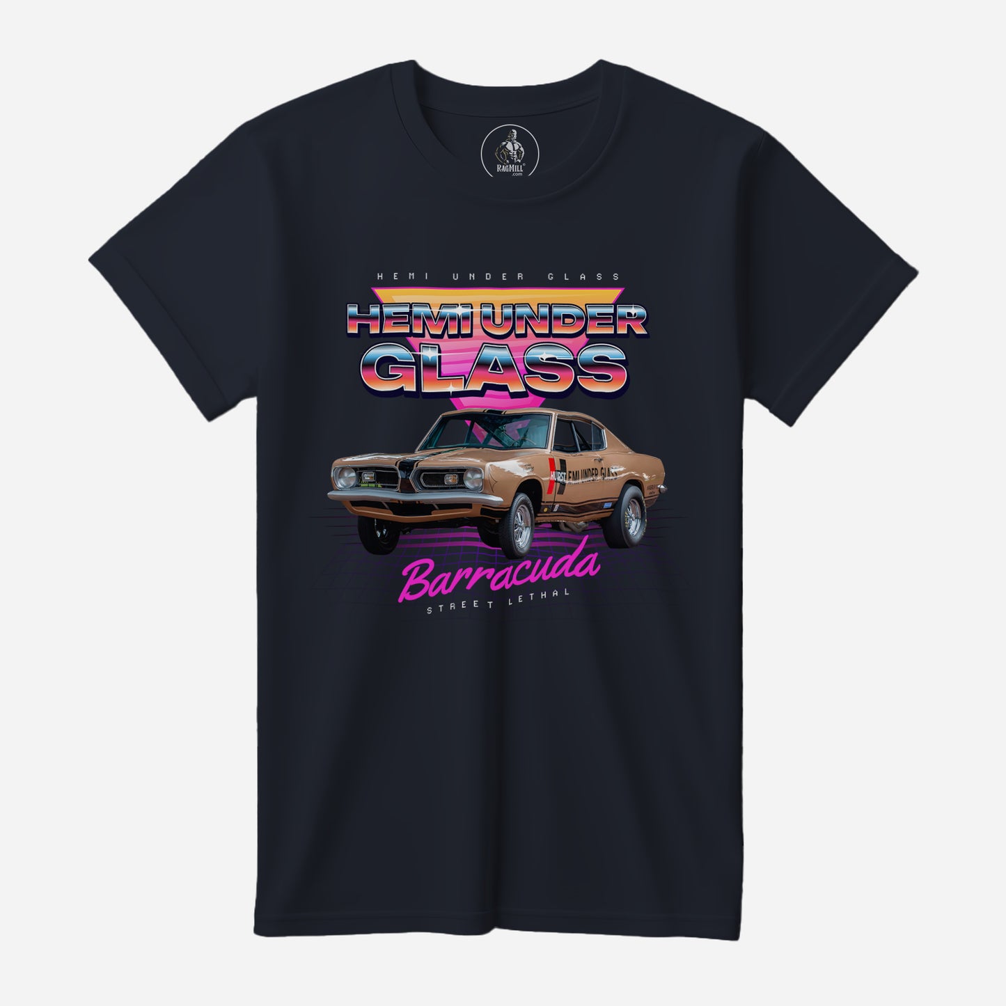 Hemi Under Glass Navy Bella+Canvas T-Shirt