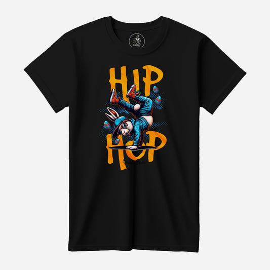 Hip Hop Bunny Black Bella+Canvas T-Shirt