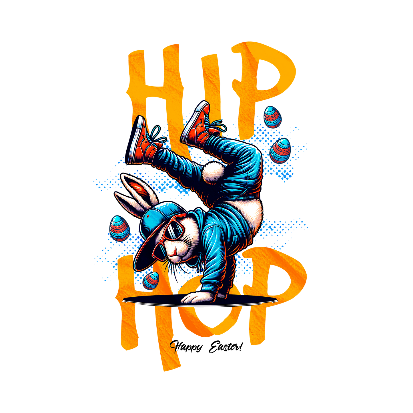 Hip Hop Bunny DTF Design