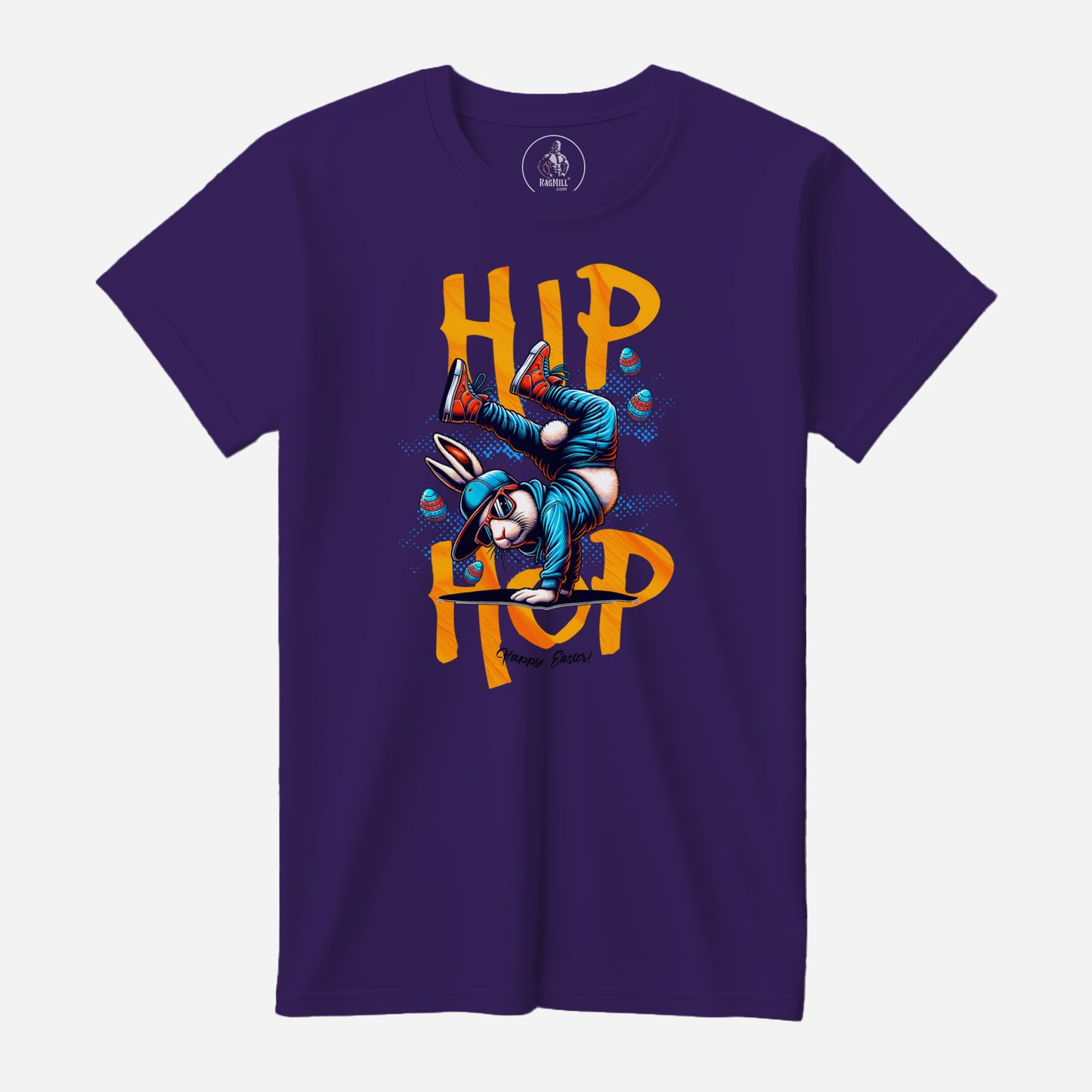 Hip Hop Bunny Team Purple Bella+Canvas T-Shirt