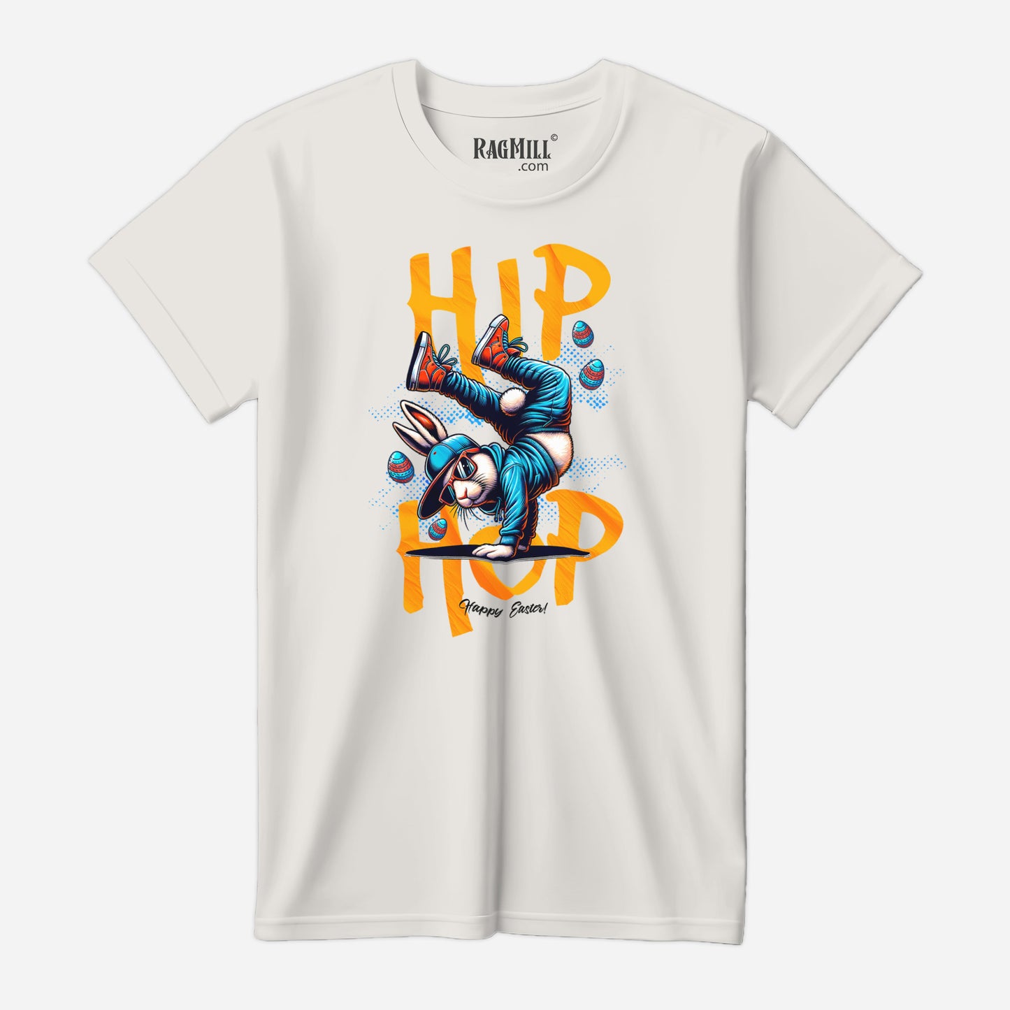 Hip Hop Bunny Vintage White Bella+Canvas T-Shirt