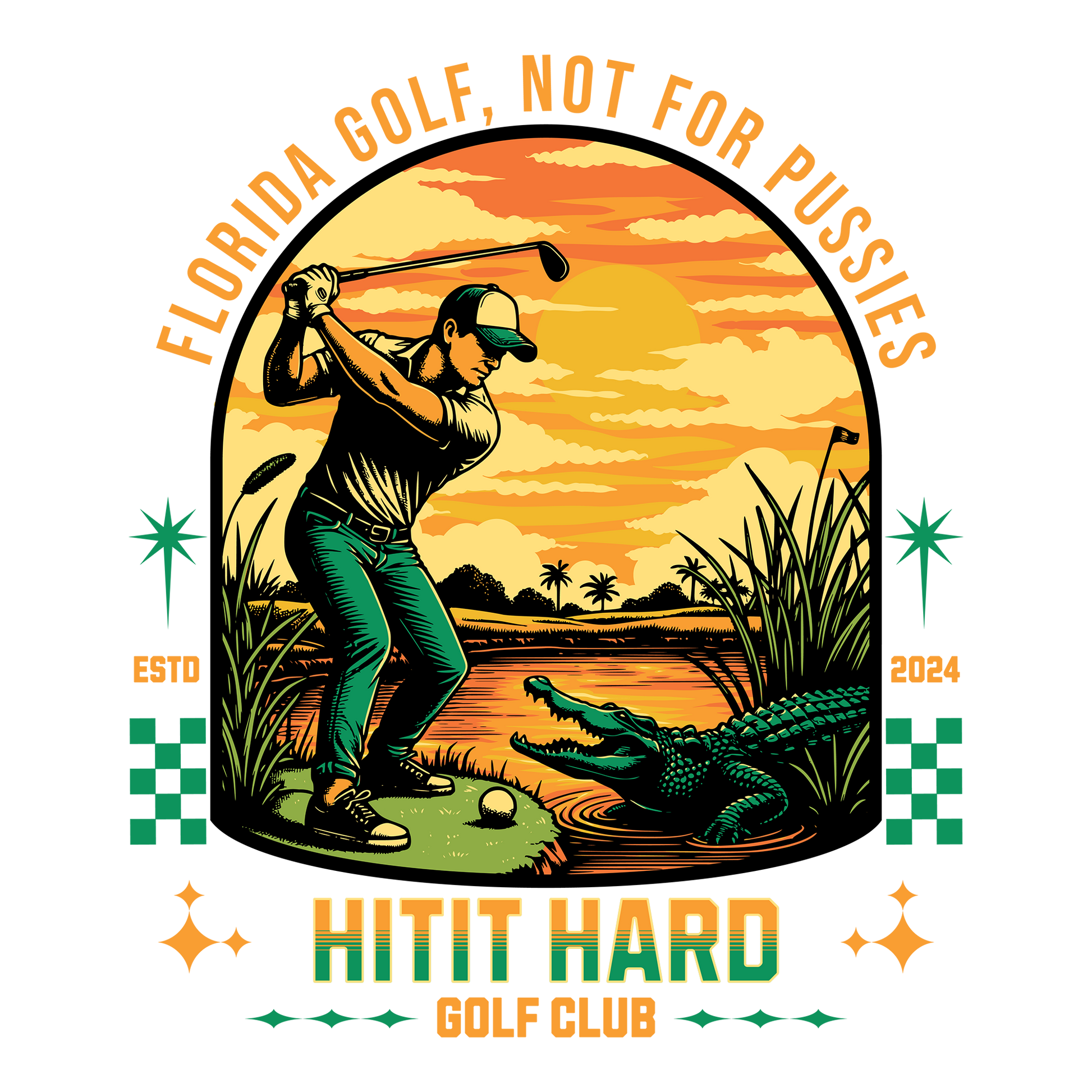 Hitit Hard Golf Club DTF Design