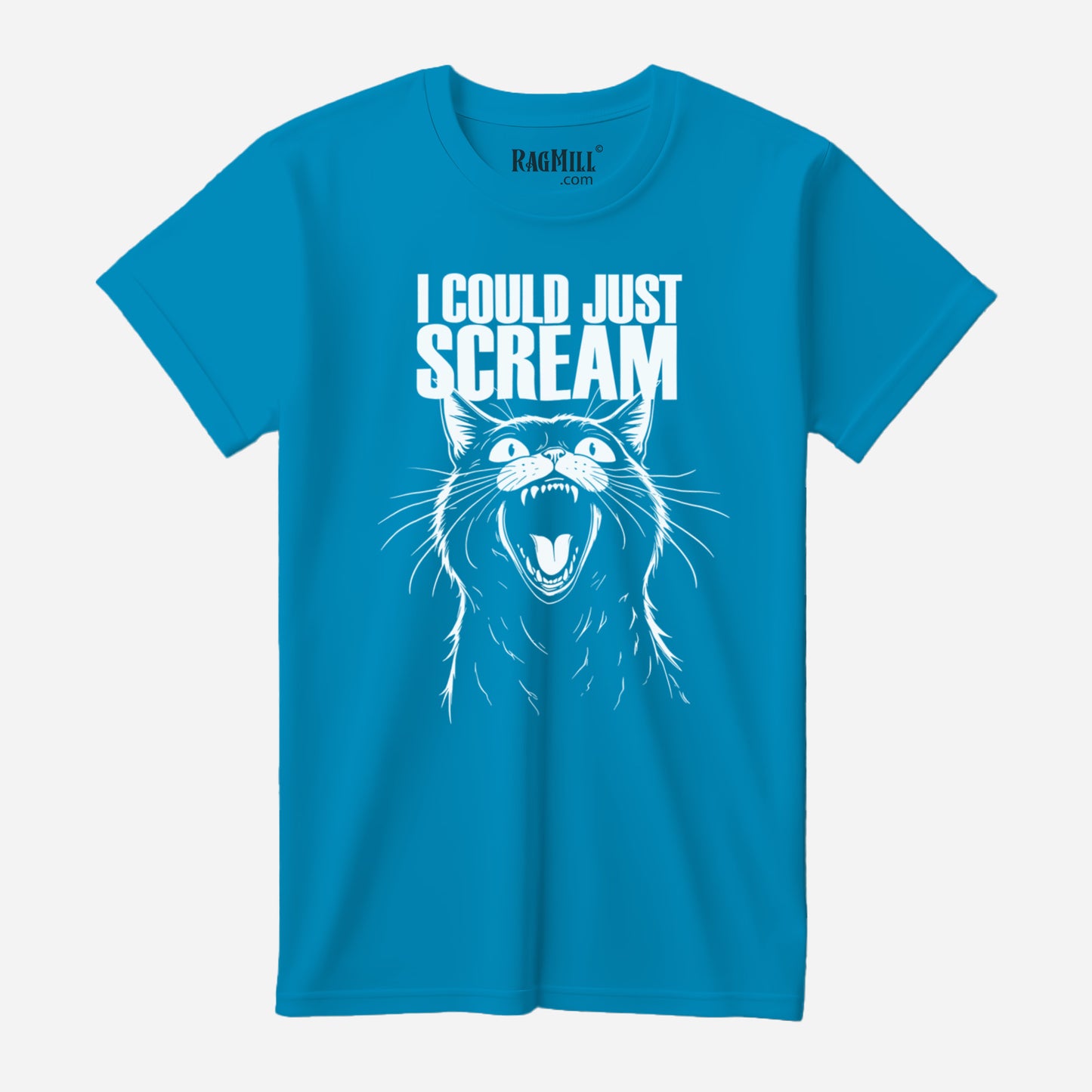 I Could Just Scream Aqua Bella+Canvas T-Shirt