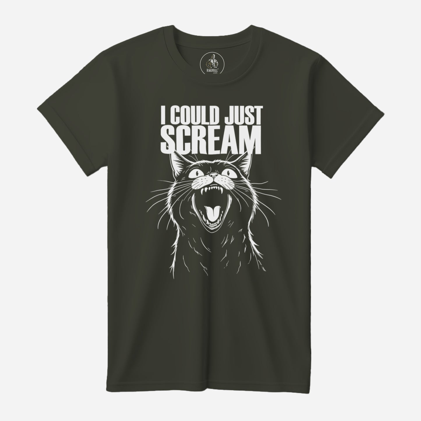 I Could Just Scream Army Bella+Canvas T-Shirt