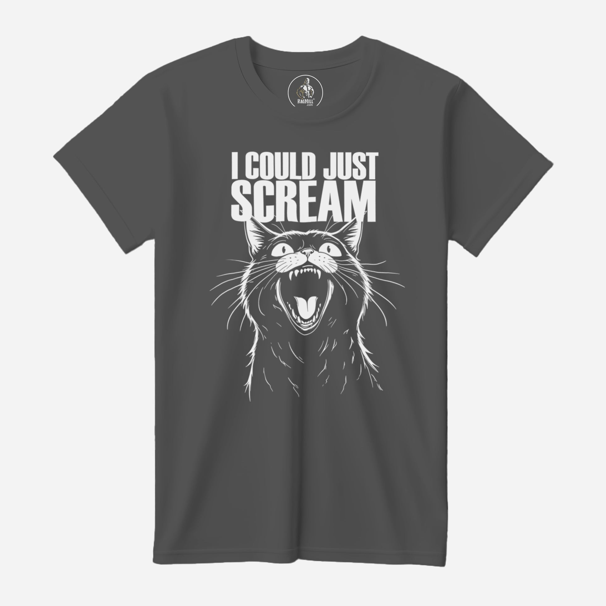 I Could Just Scream Asphalt Bella+Canvas T-Shirt