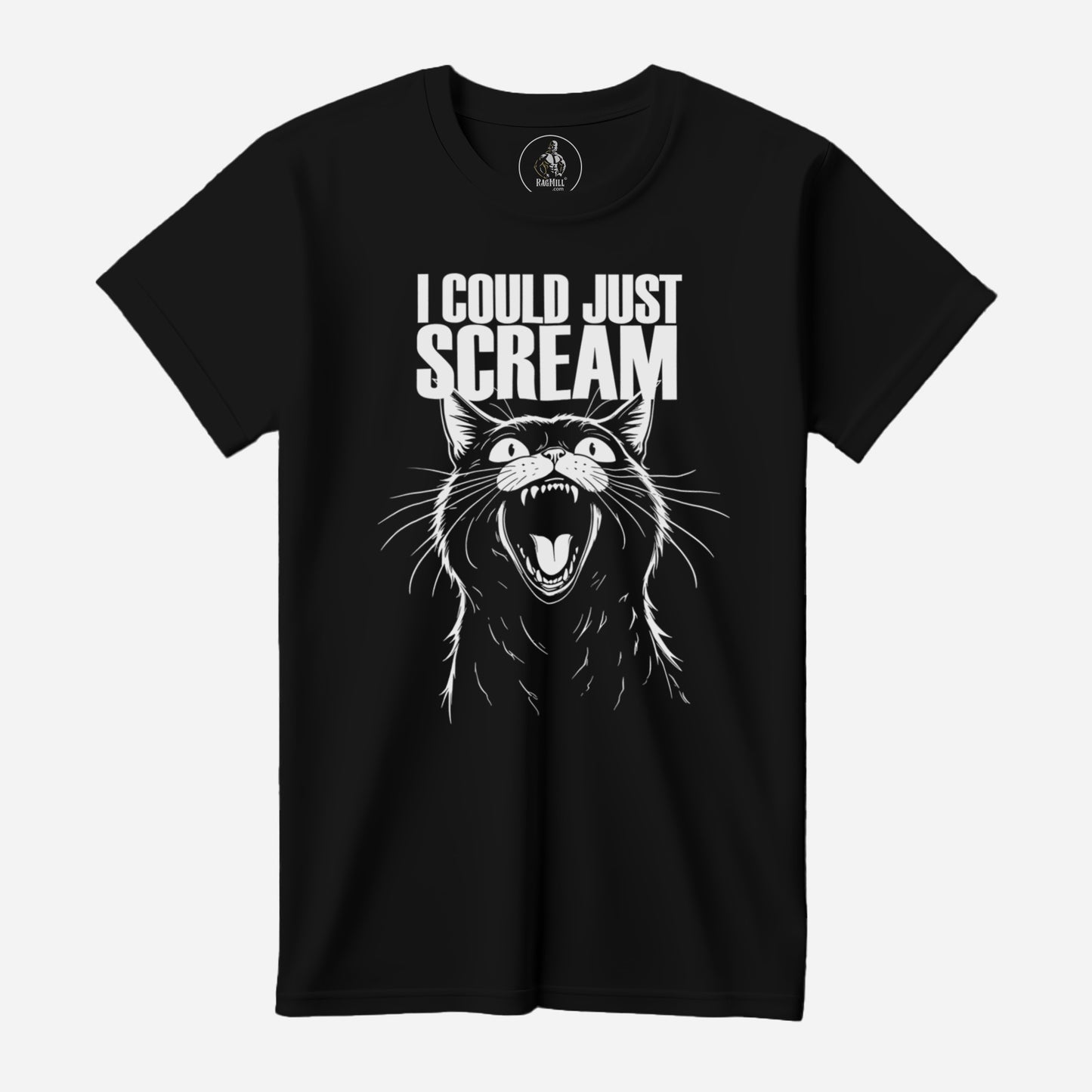 I Could Just Scream Black Bella+Canvas T-Shirt