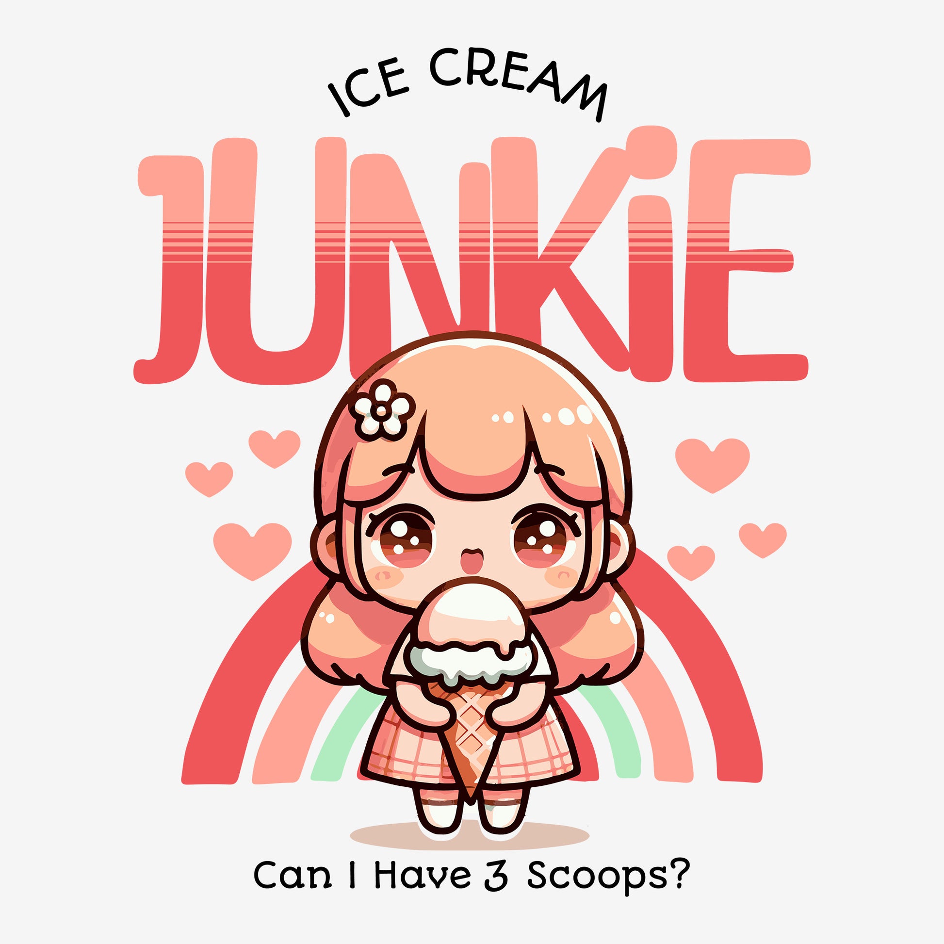 Ice Cream Junkie DTF Transfer