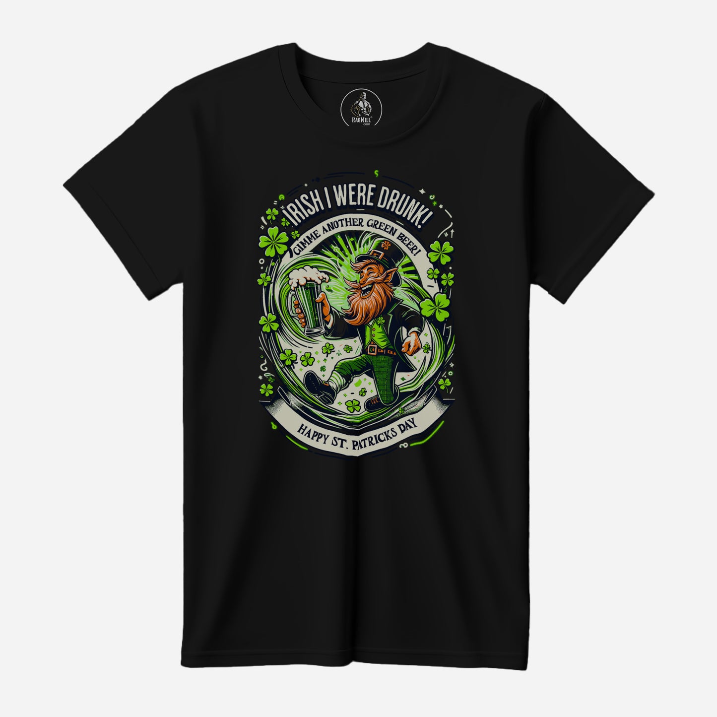 Irish Were Drunk! Black Port & Company T-Shirt