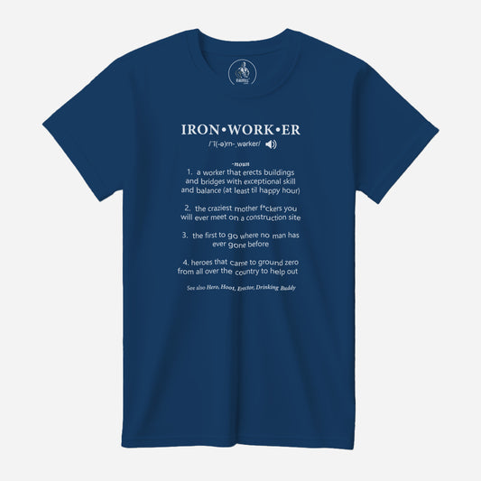 Ironworker Cool Blue Bella+Canvas T-Shirt