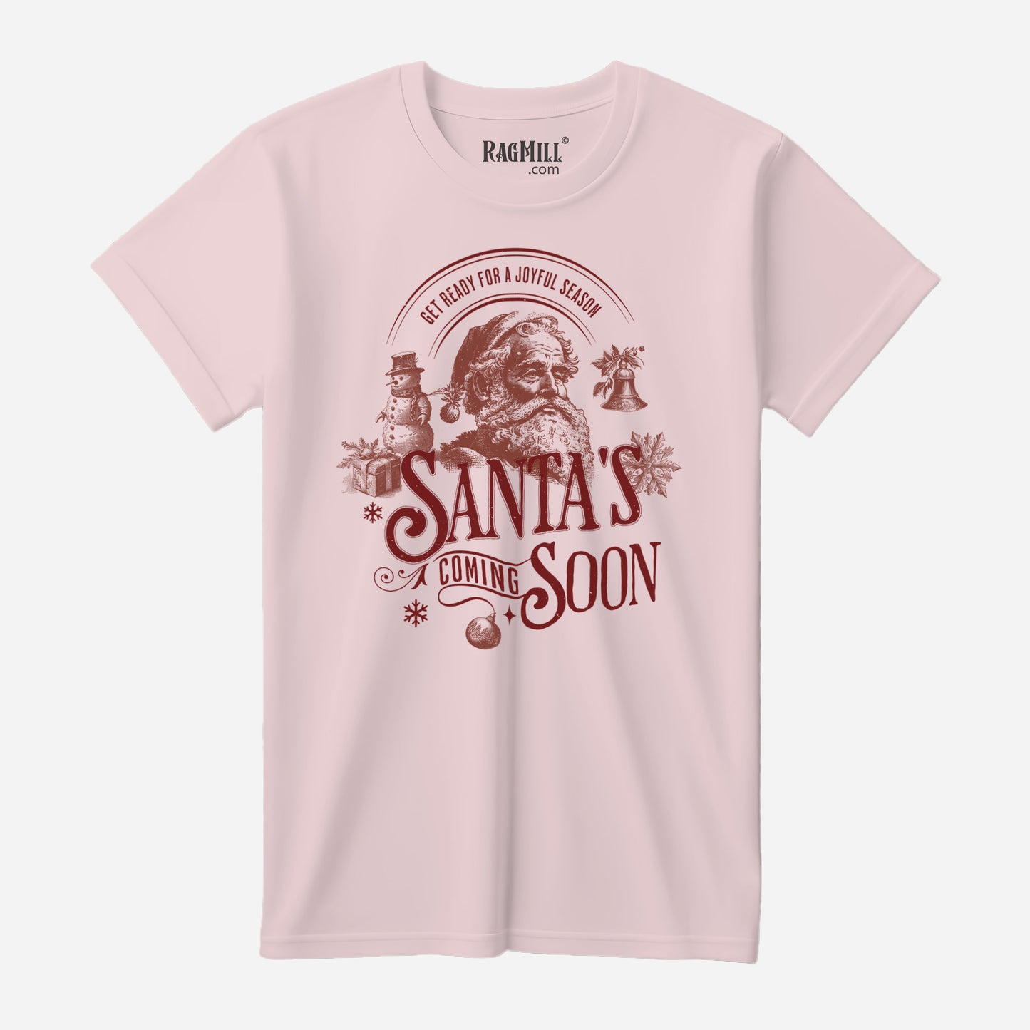 Joyful Season Soft Pink Bella+Canvas T-Shirt