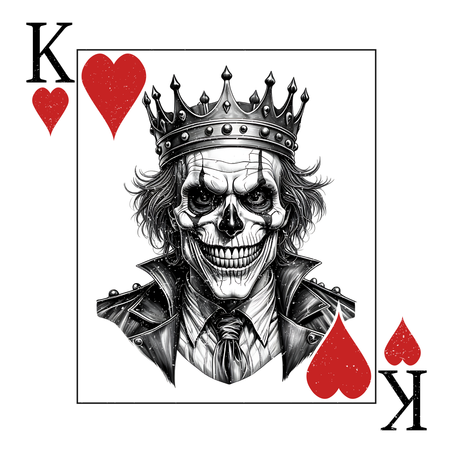 King of Hearts DTF Design