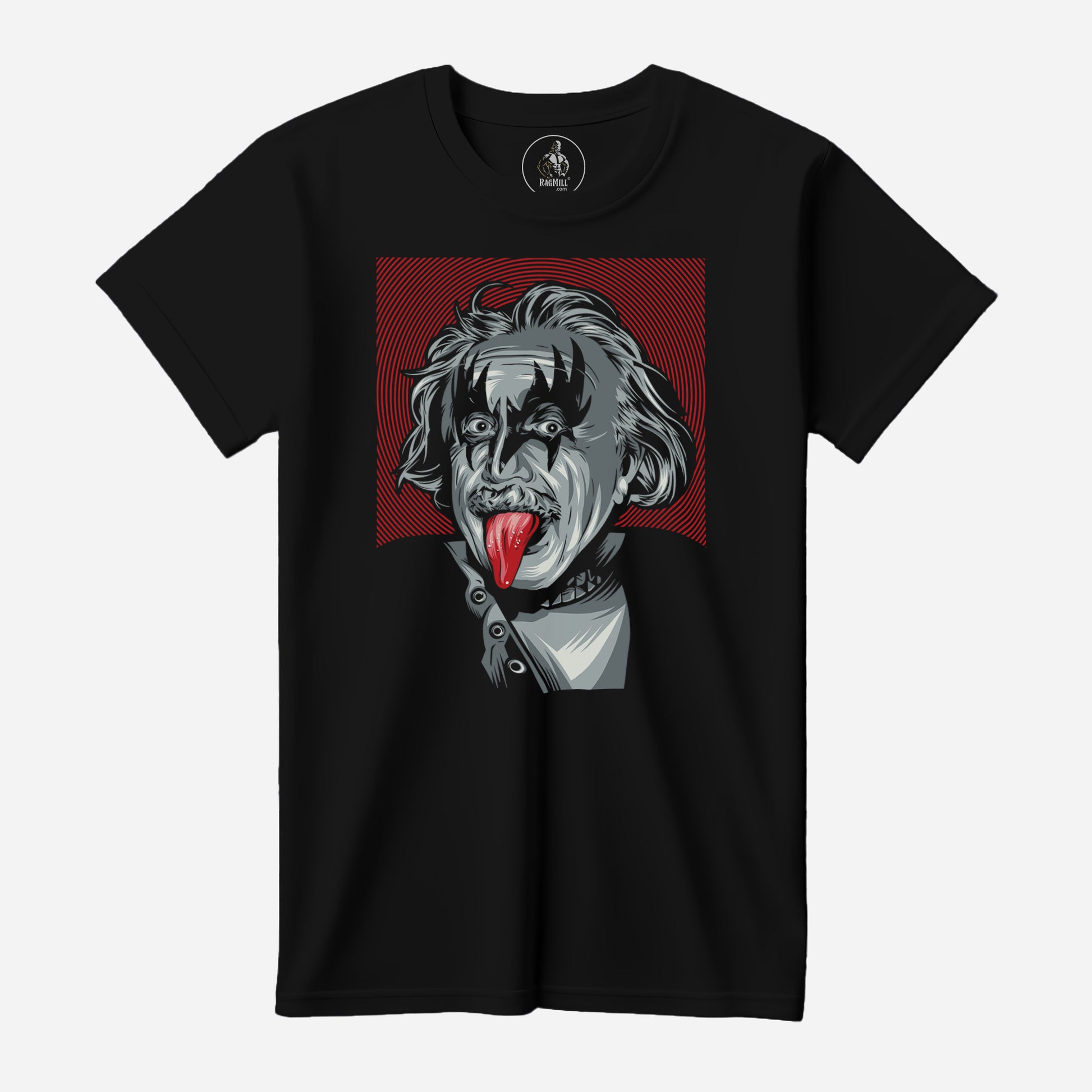 Kiss Einstein Black Port & Company T-hirt