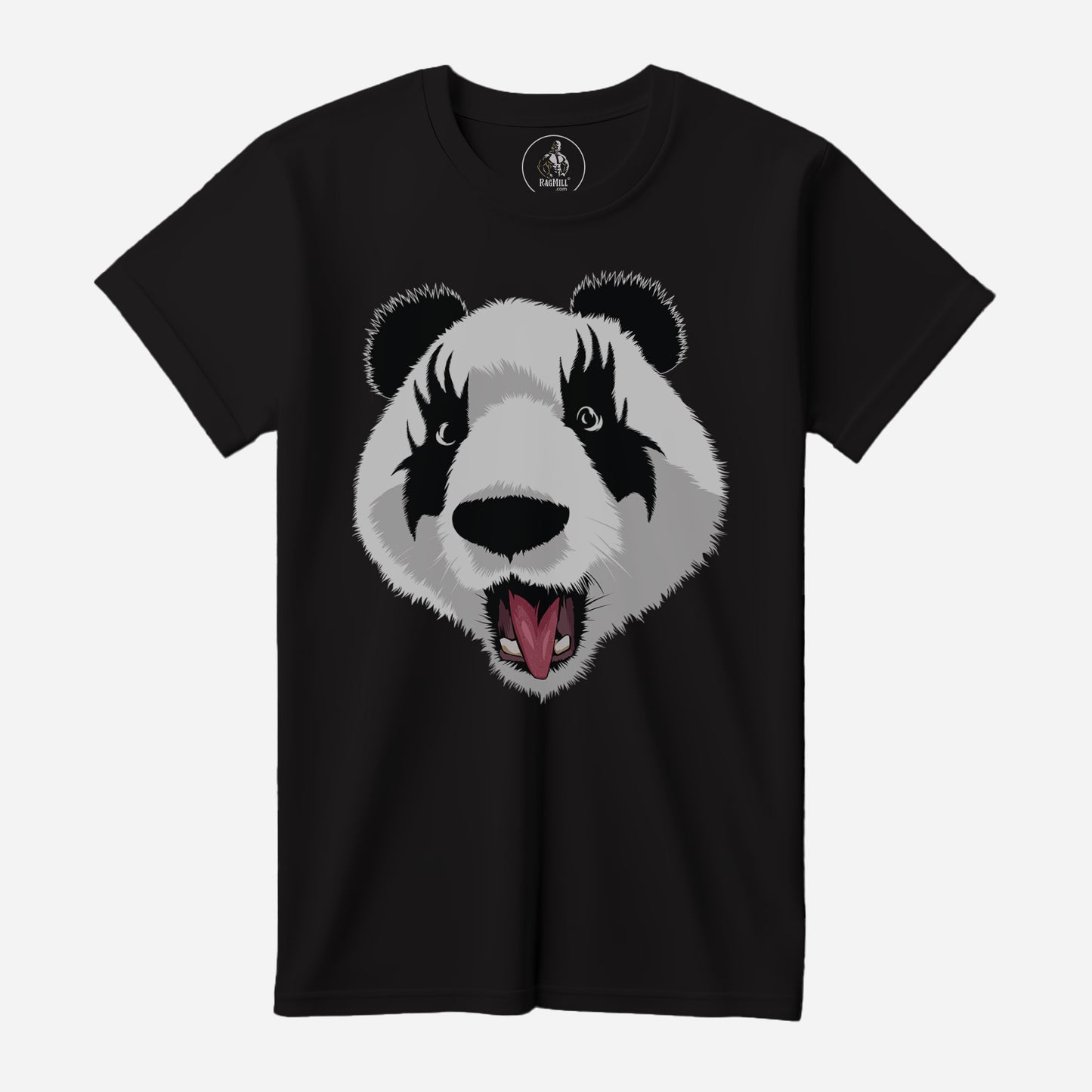 Kiss Panda Bella+Canvas Dark Grey T-Shirt