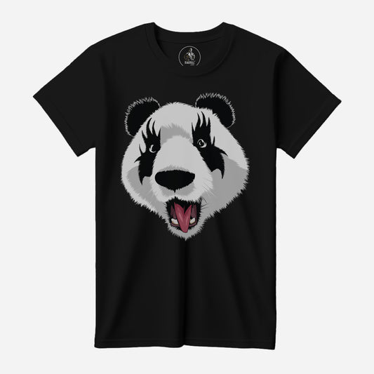 Kiss Panda Port & Company Black T-Shirt