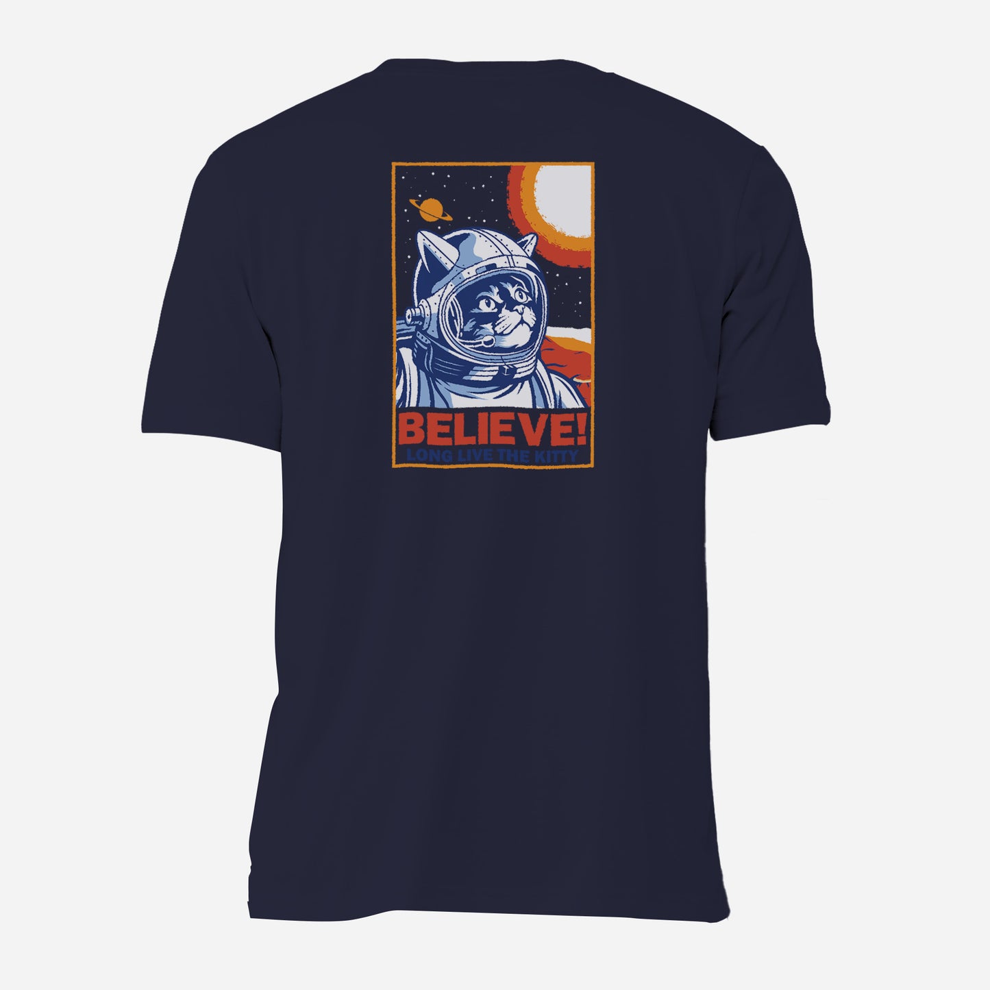 Kitty Believe True Believe Port & Company T-Shirt (Back)