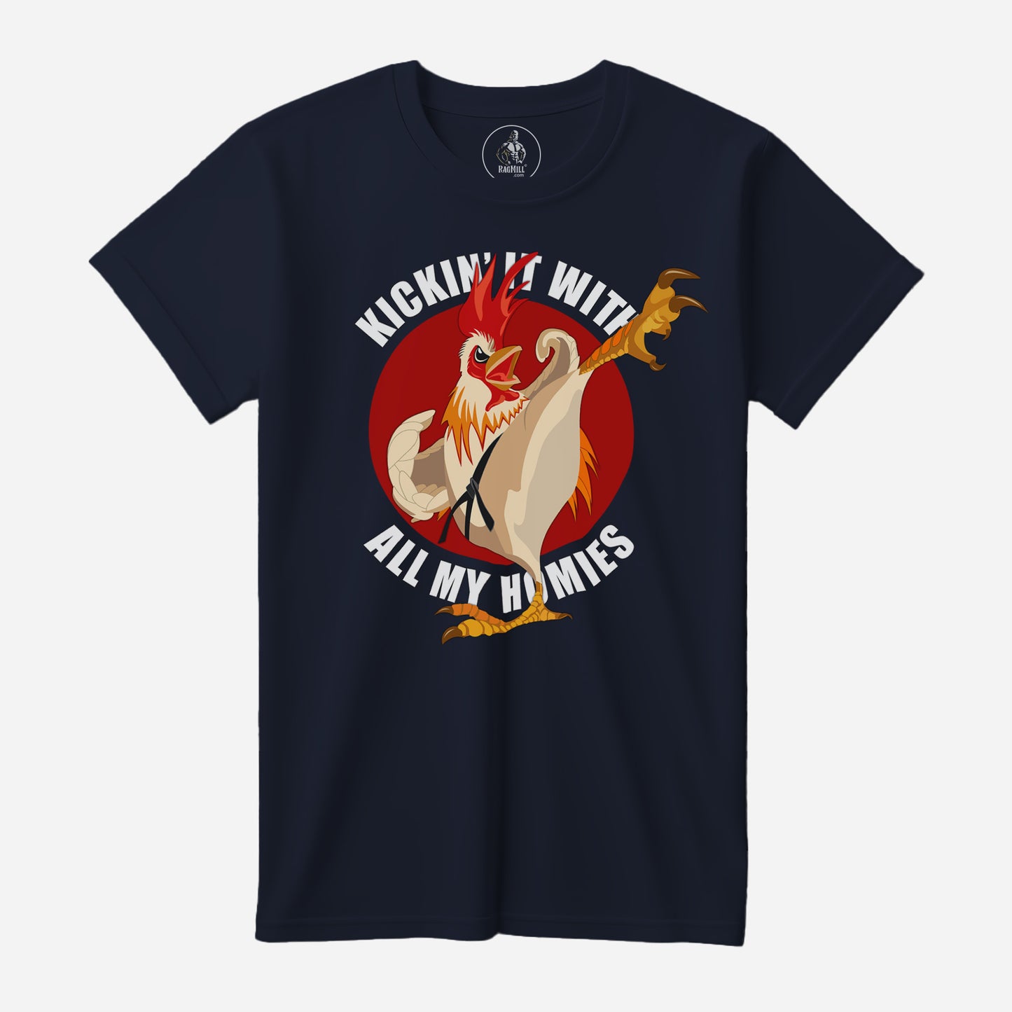 Kung Fu Rooster B+C 3001 T-Shirt