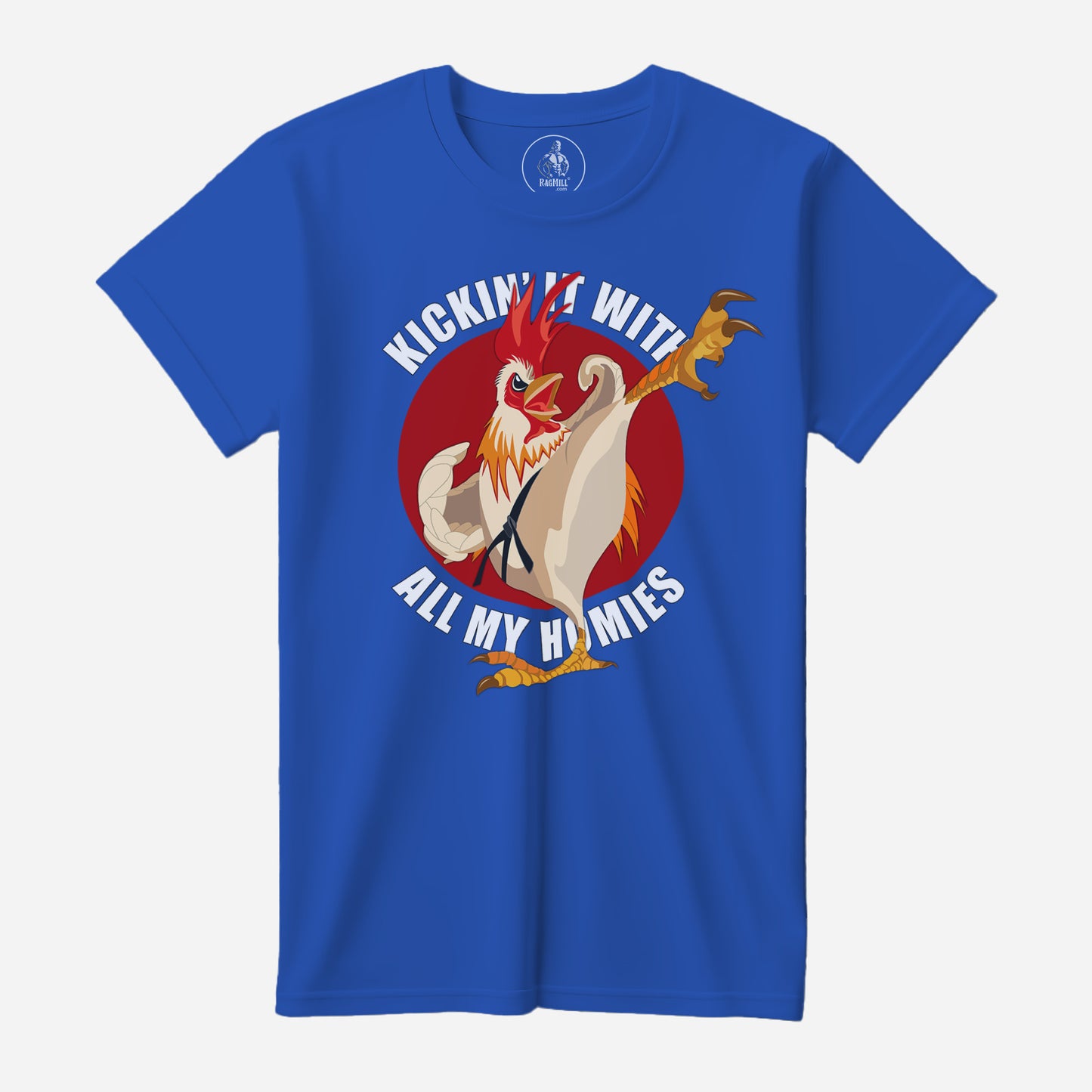 Kung Fu Rooster True Royal Bella+Canvas T-Shirt