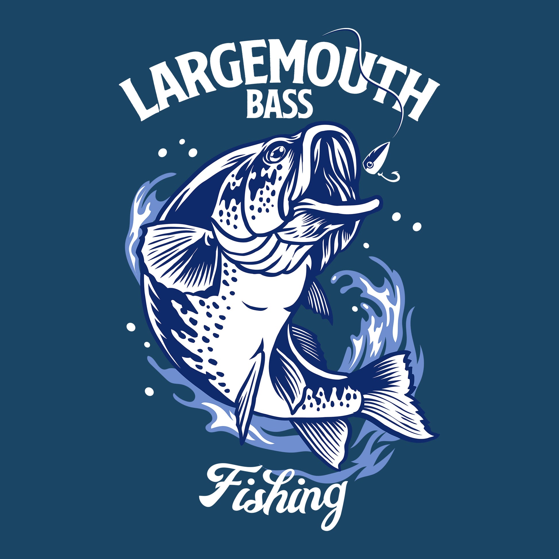 Large Mouth Bass DTF Design